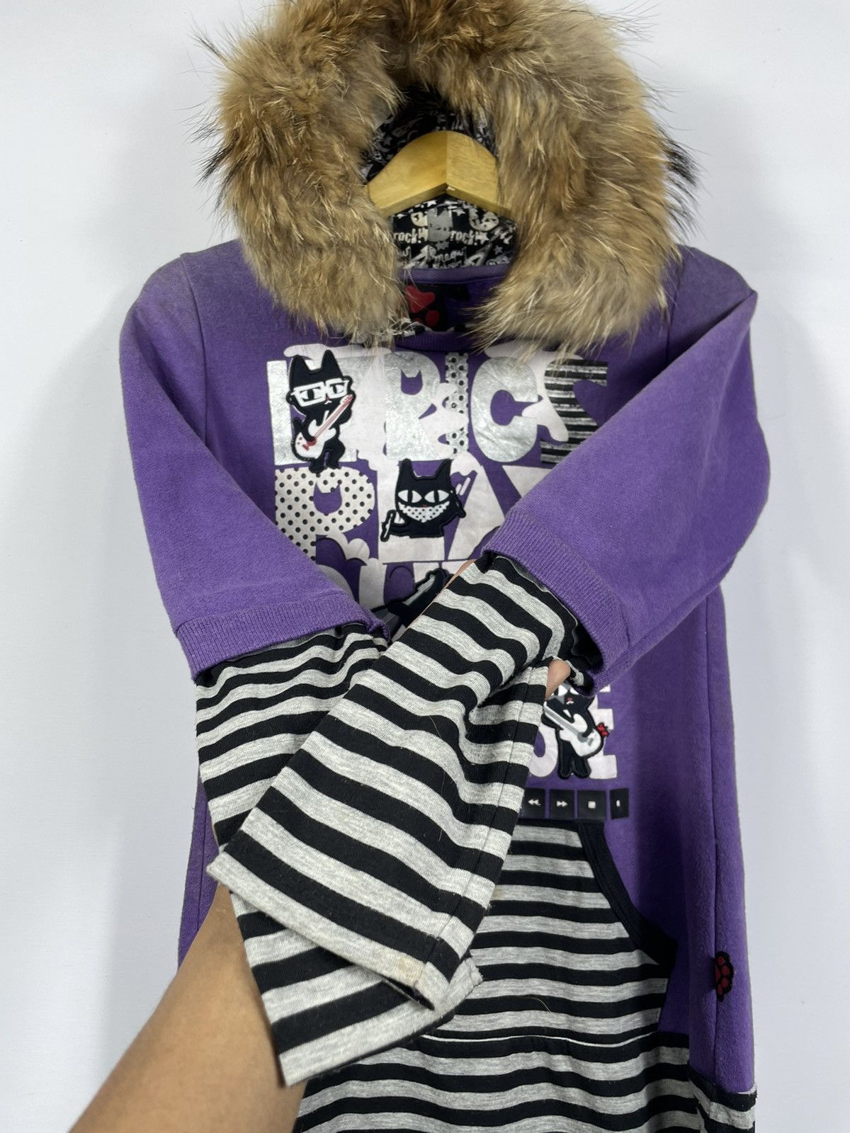 If Six Was Nine × Japanese Brand × Le Grande Bleu (L.G.B.) Faded Fur azona Hoodie six punk ghotic Style Size US S / EU 44-46 / 1 - 5 Thumbnail