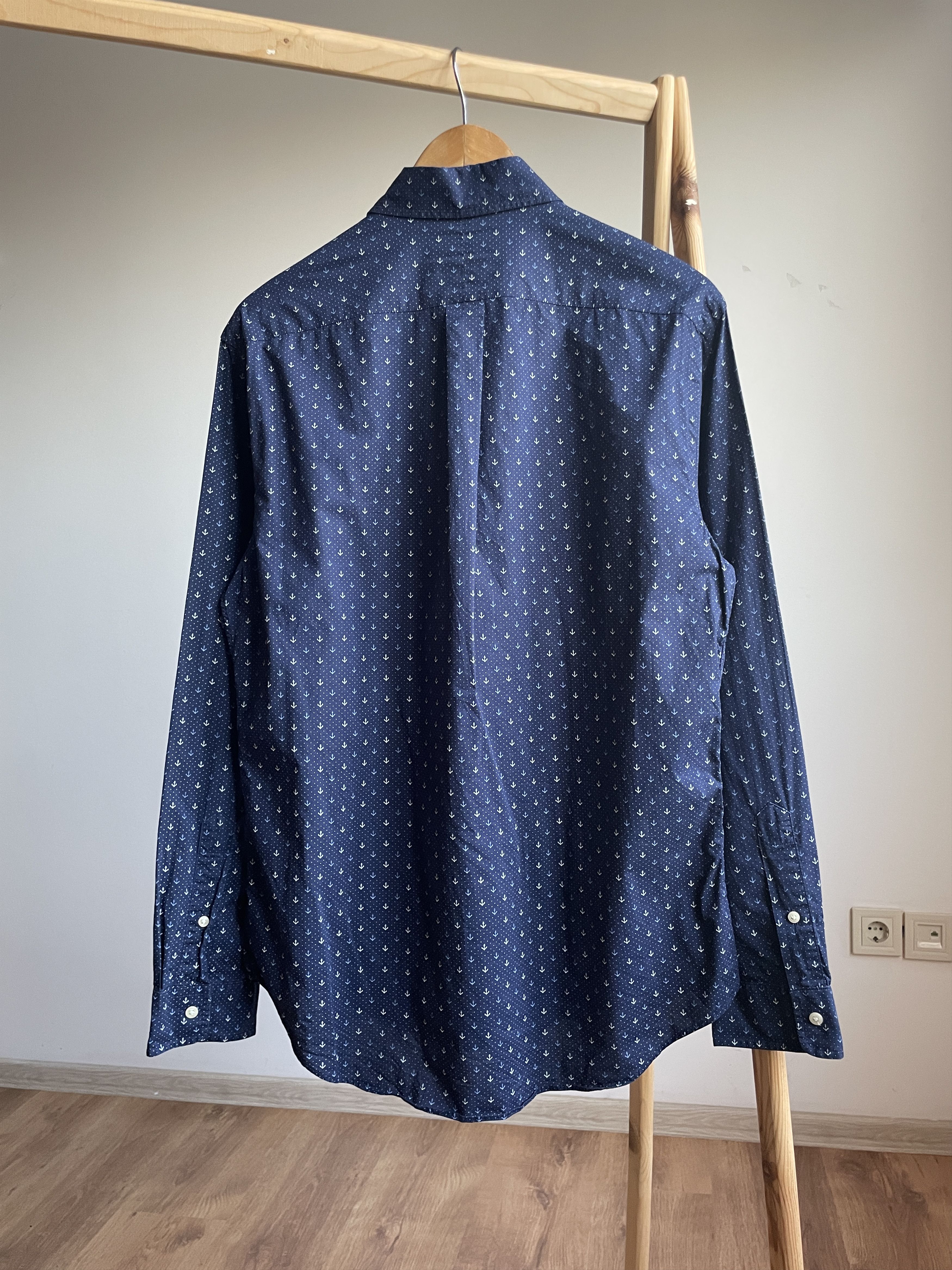 Polo Ralph Lauren Polo Ralph Lauren Anchors Pattern Slim Fit Shirt Size M Size US M / EU 48-50 / 2 - 2 Thumbnail