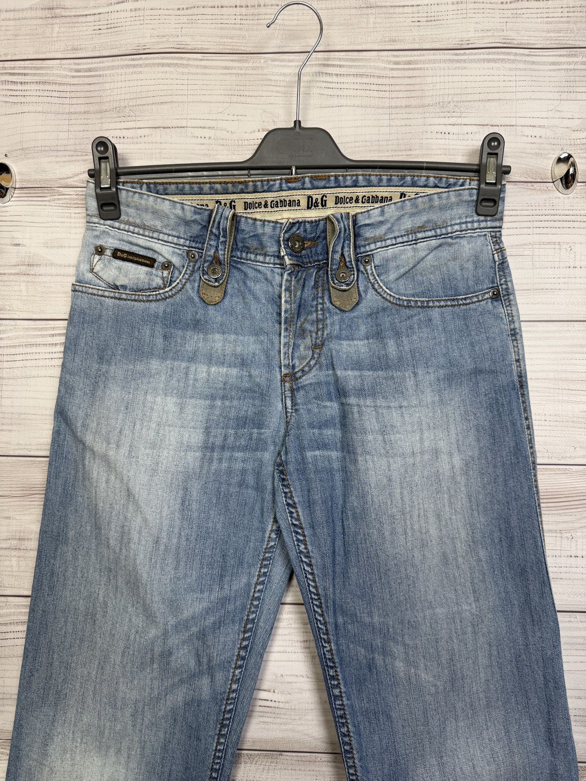 Dolce & Gabbana Vintage Dolce Gabbana Jeans Big Logo Washed Distressed Japan Size US 30 / EU 46 - 3 Thumbnail