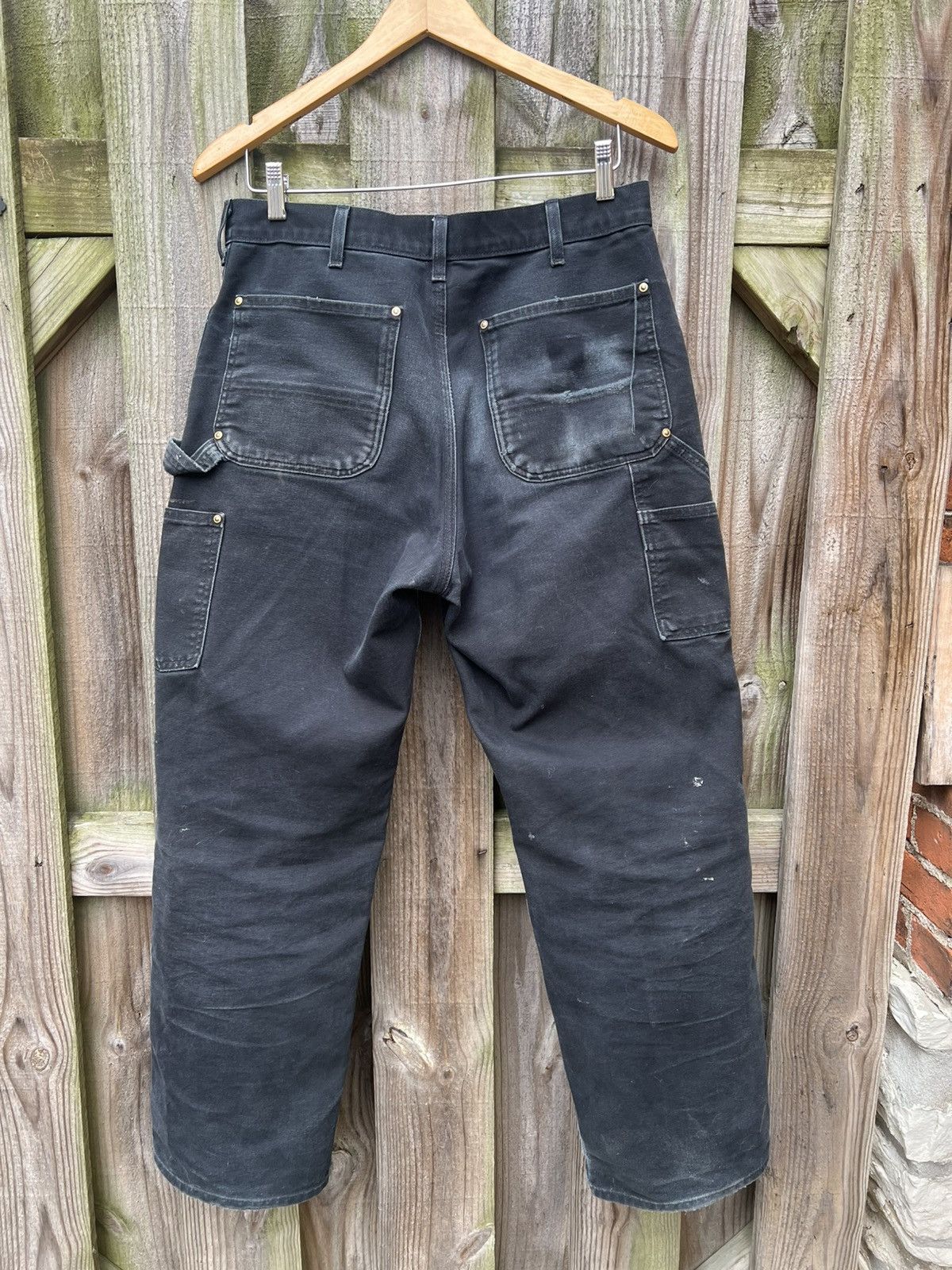 Carhartt × Vintage Vintage Black Carhartt Double Knees Size US 32 / EU 48 - 2 Thumbnail