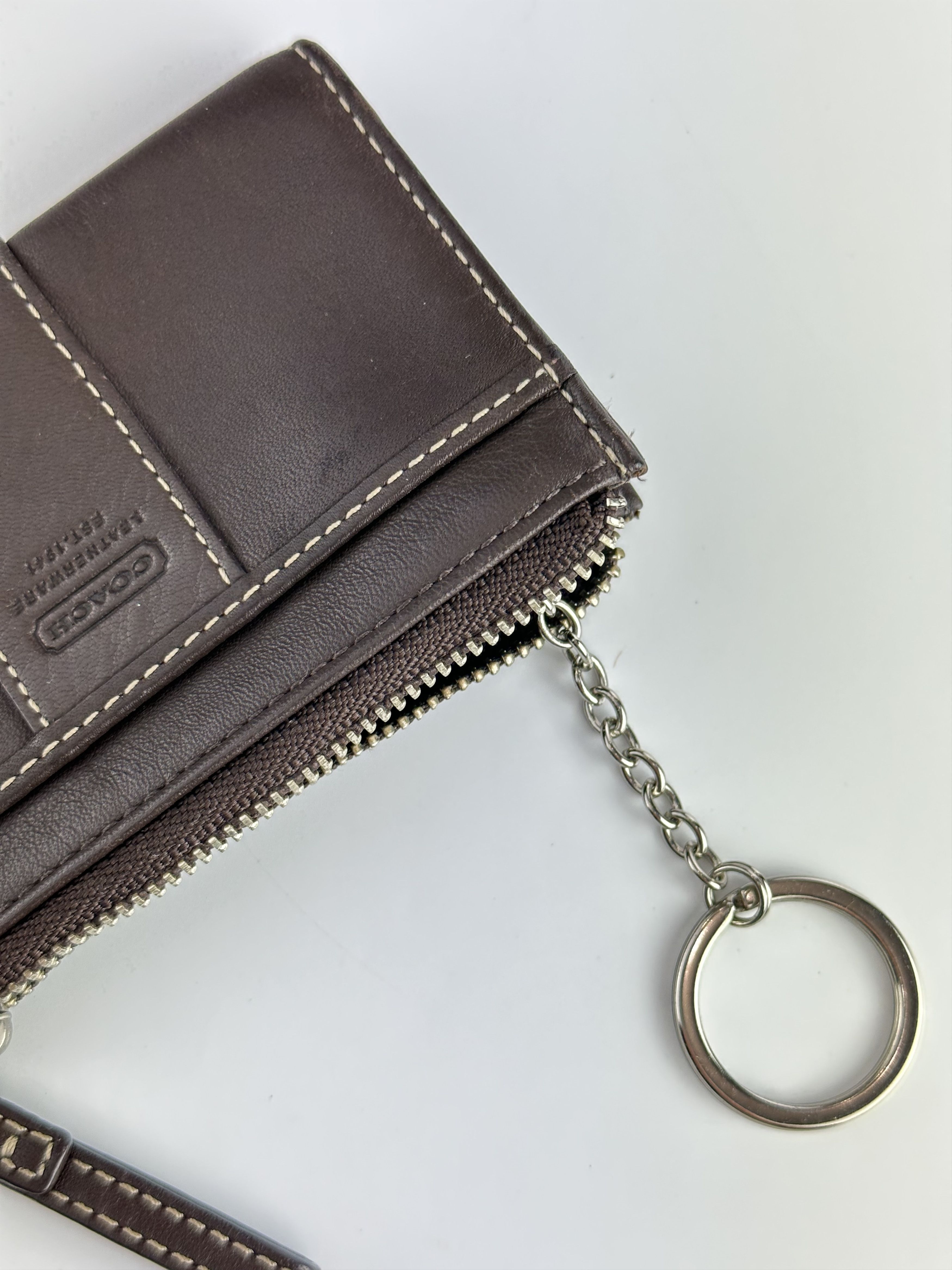 Coach Keychain Wallet Brown Leather - Main Image