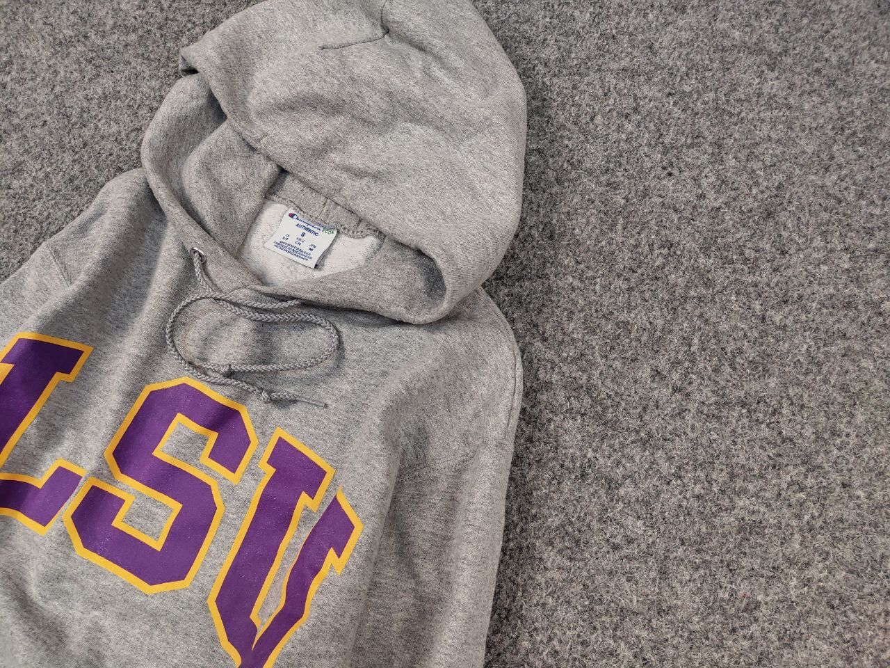 Champion Vintage Champion eco x LSU Tiger Logo Gray Blank Hoodie Size US S / EU 44-46 / 1 - 4 Thumbnail