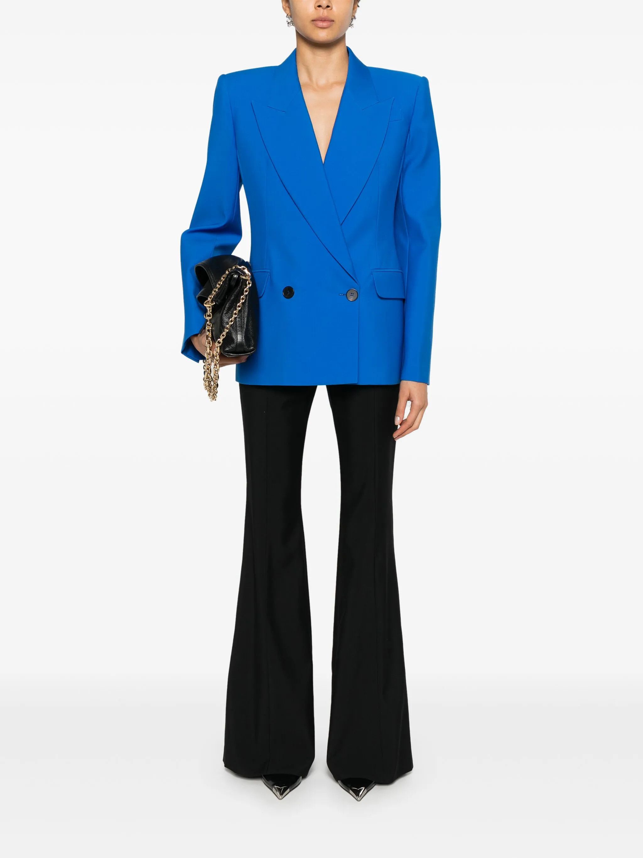 Alexander McQueen o1y0325 Blazer in Blue Size S / US 4 / IT 40 - 2 Thumbnail