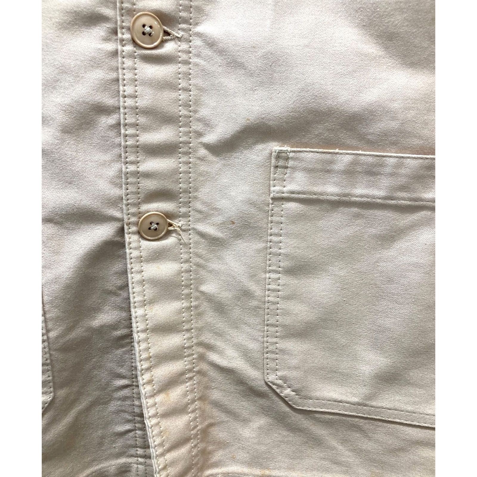Vetra VETRA Jacket Men Beige 40 Cotton Coveralls Size US 40 / EU 56 - 4 Thumbnail