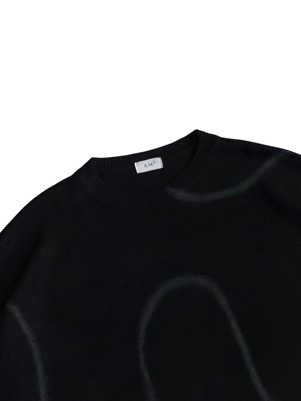 Vintage 3.14 oversize spray paint acrylic knitted sweater black knit Size US XL / EU 56 / 4 - 3 Thumbnail