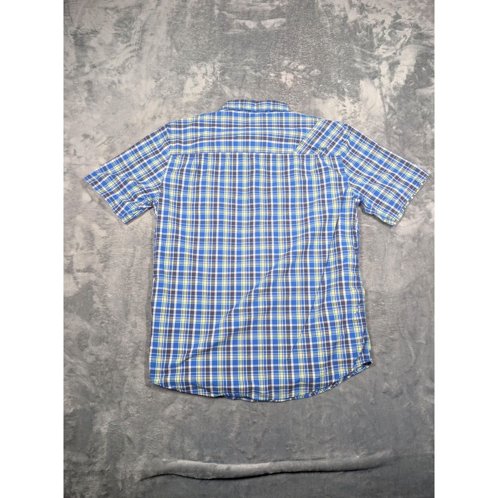 Marmot Marmot Shirt Mens Medium Blue Plaid Short Sleeve Button Up Casual Outdoor Size US M / EU 48-50 / 2 - 6 Thumbnail