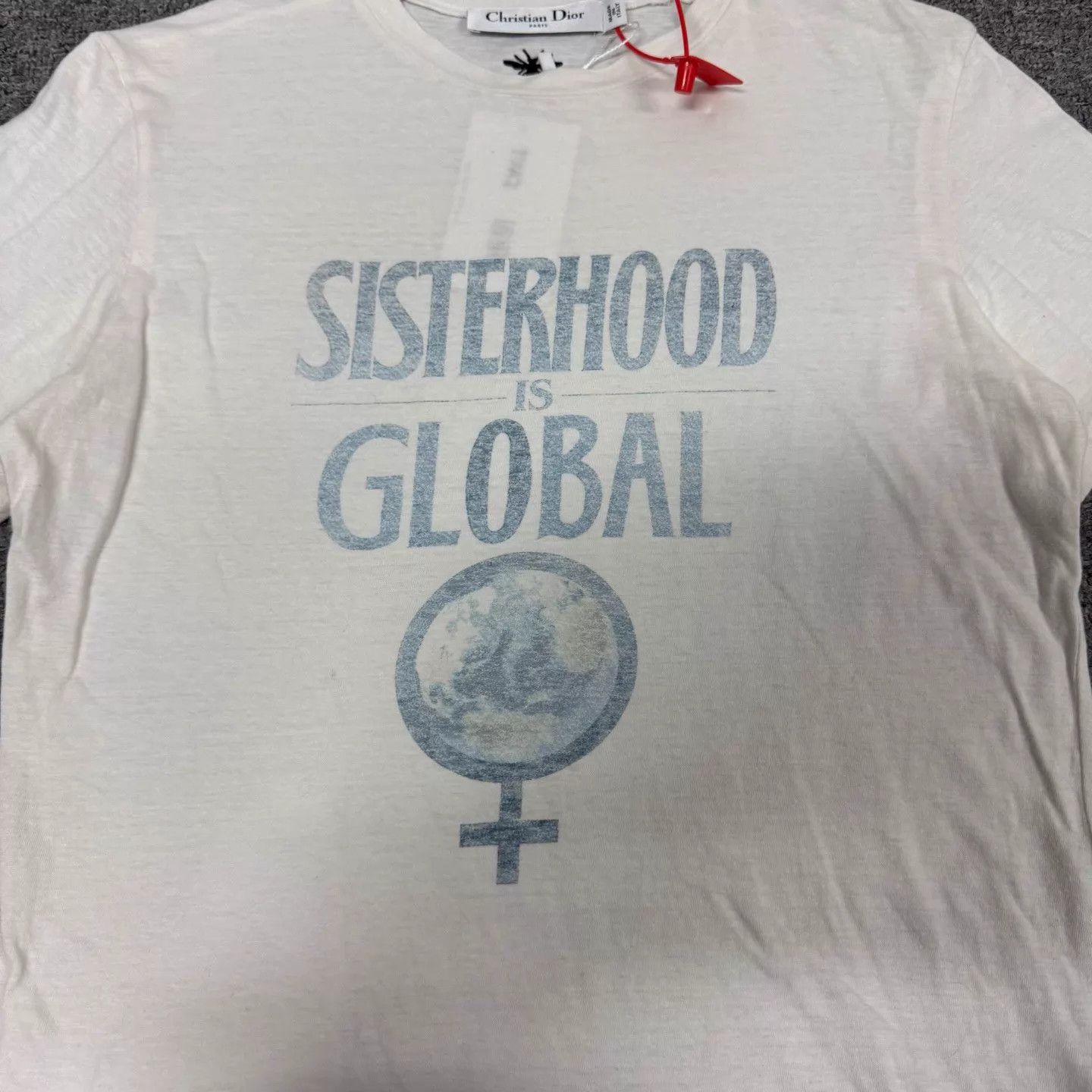 Dior Dior Ivory Earth Femi Symbol Print XS Tee Size XS / US 0-2 / IT 36-38 - 4 Thumbnail