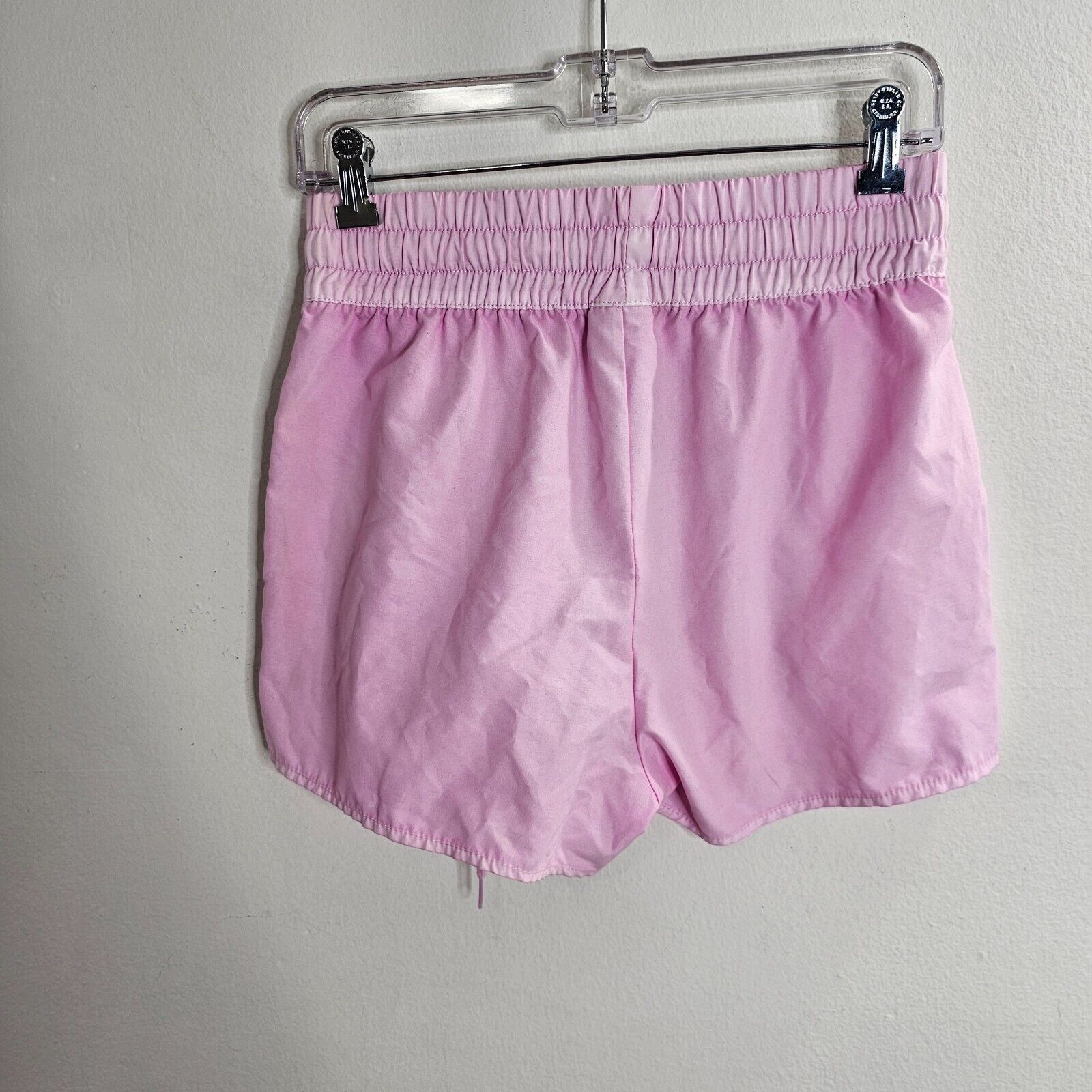Billabong Billabong Pink Drawstring Waist Welt Pocket Logo Gym Short S Size 27" / US 4 / IT 40 - 2 Thumbnail