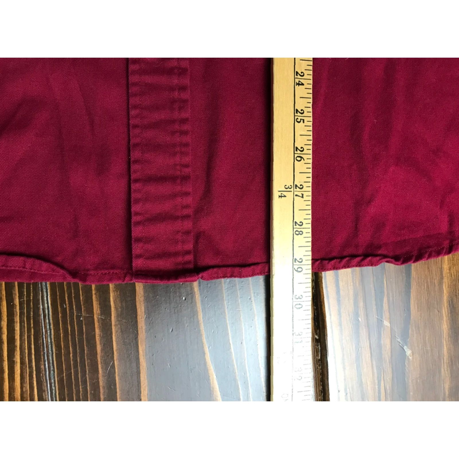 Wrangler Wrangler Shirt Men's XL Burgundy Button Up Long Sleeve Pockets Size US XL / EU 56 / 4 - 4 Thumbnail