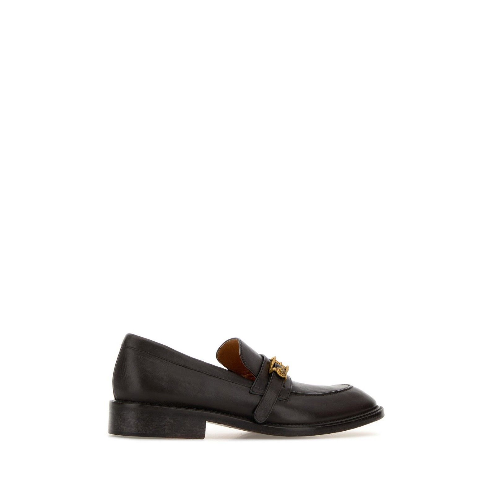 Versace VERSACE Brown Leather Loafers New & Authentic (Men's size:8; Size US 8 / EU 41 - 3 Thumbnail