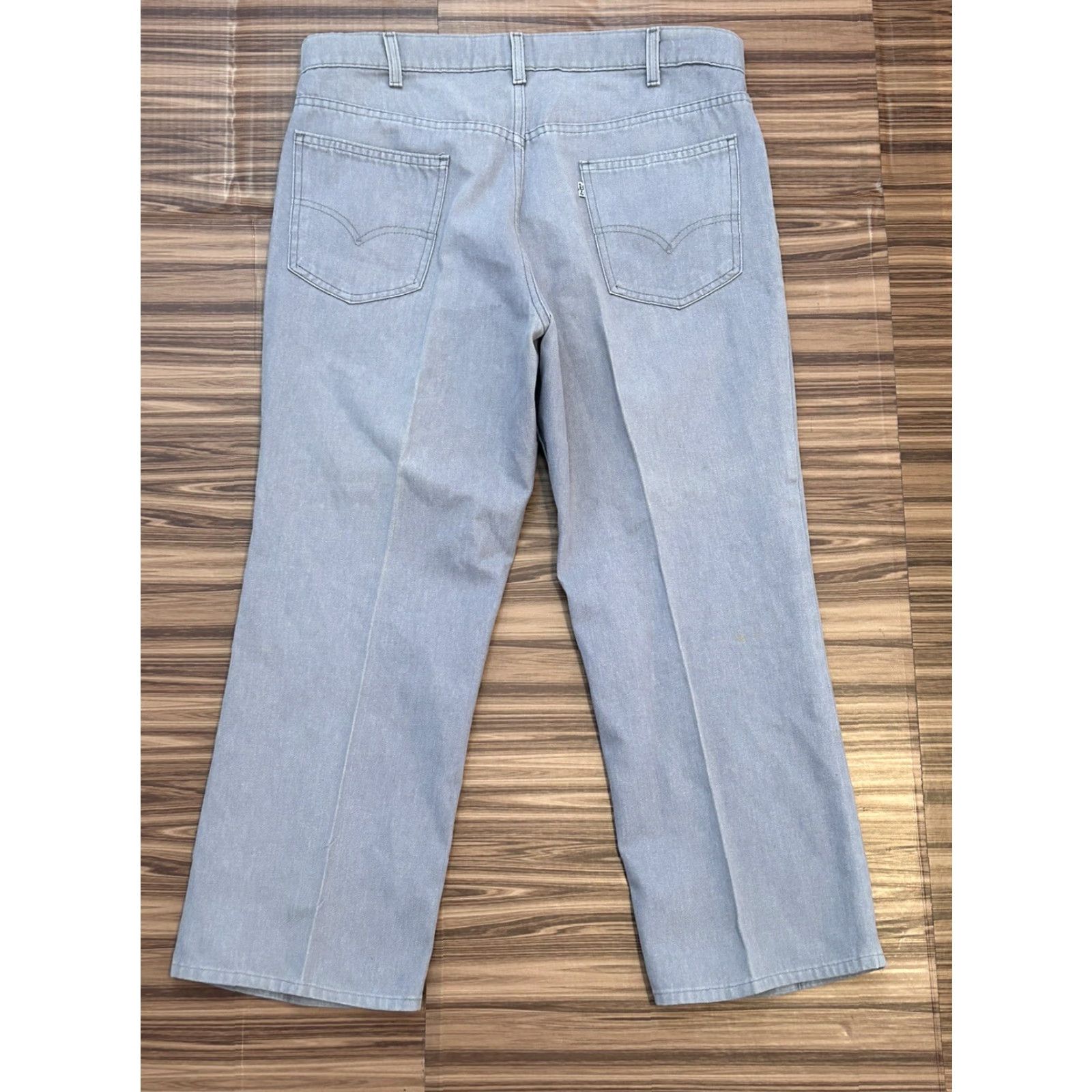 Levi's VINTAGE Levi's Jeans Gray 36x30 Regular Straight Mens 5-Pocket Denim Dark Wash Zip Belt Loops 100% Cotton USA 500 Series Size US 36 / EU 52 - 2 Thumbnail