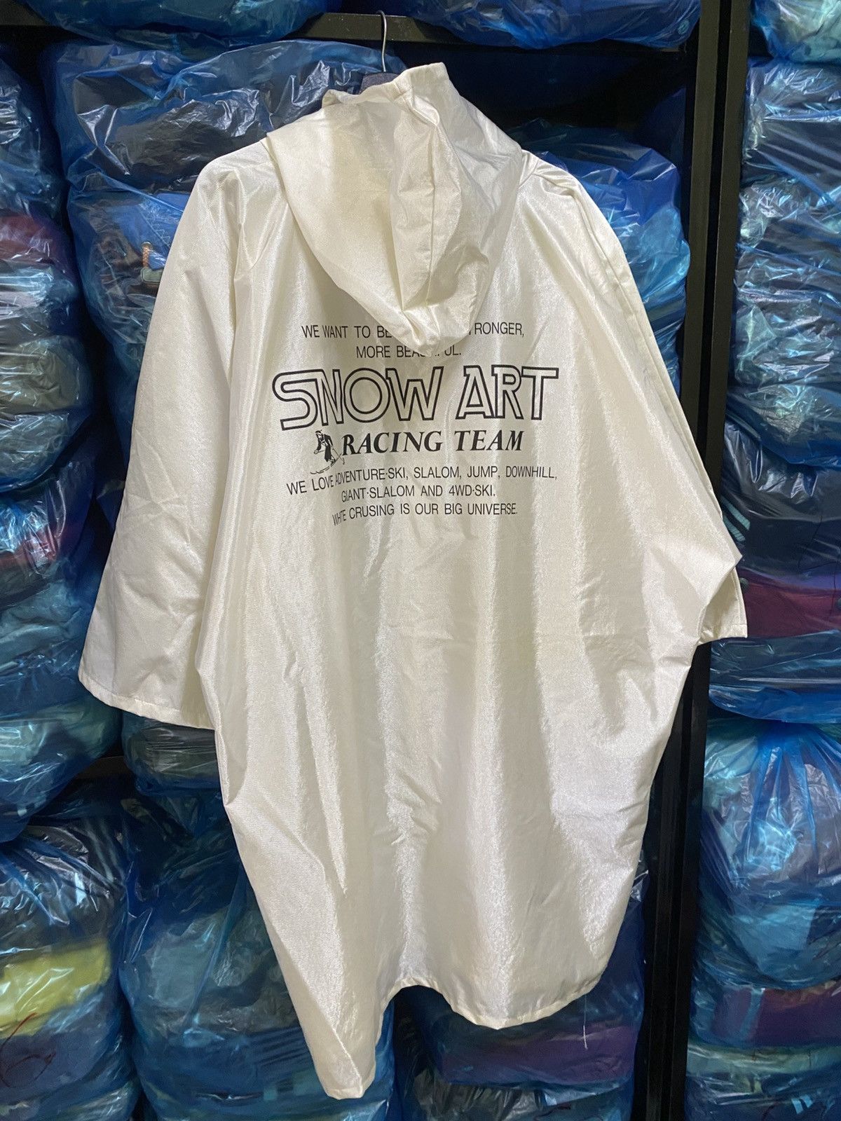 Vintage Vintage Snow Art Racing Team Poncho Raincoat | 90s Outdoor Size US L / EU 52-54 / 3 - 2 Thumbnail