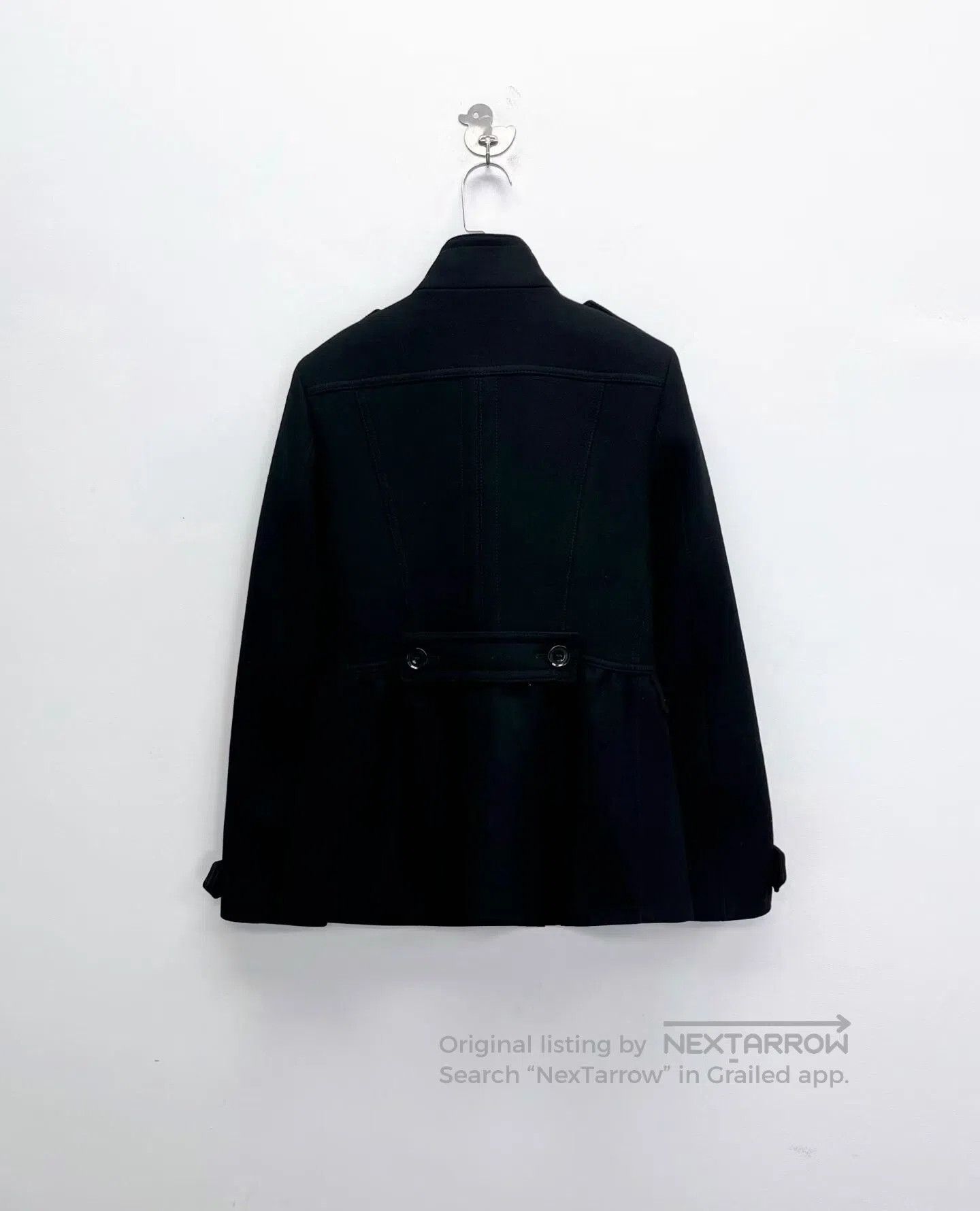 Burberry Burberry Brit Black Check Lining Wool Coat. Size XXS / US 00 / IT 34 - 2 Thumbnail