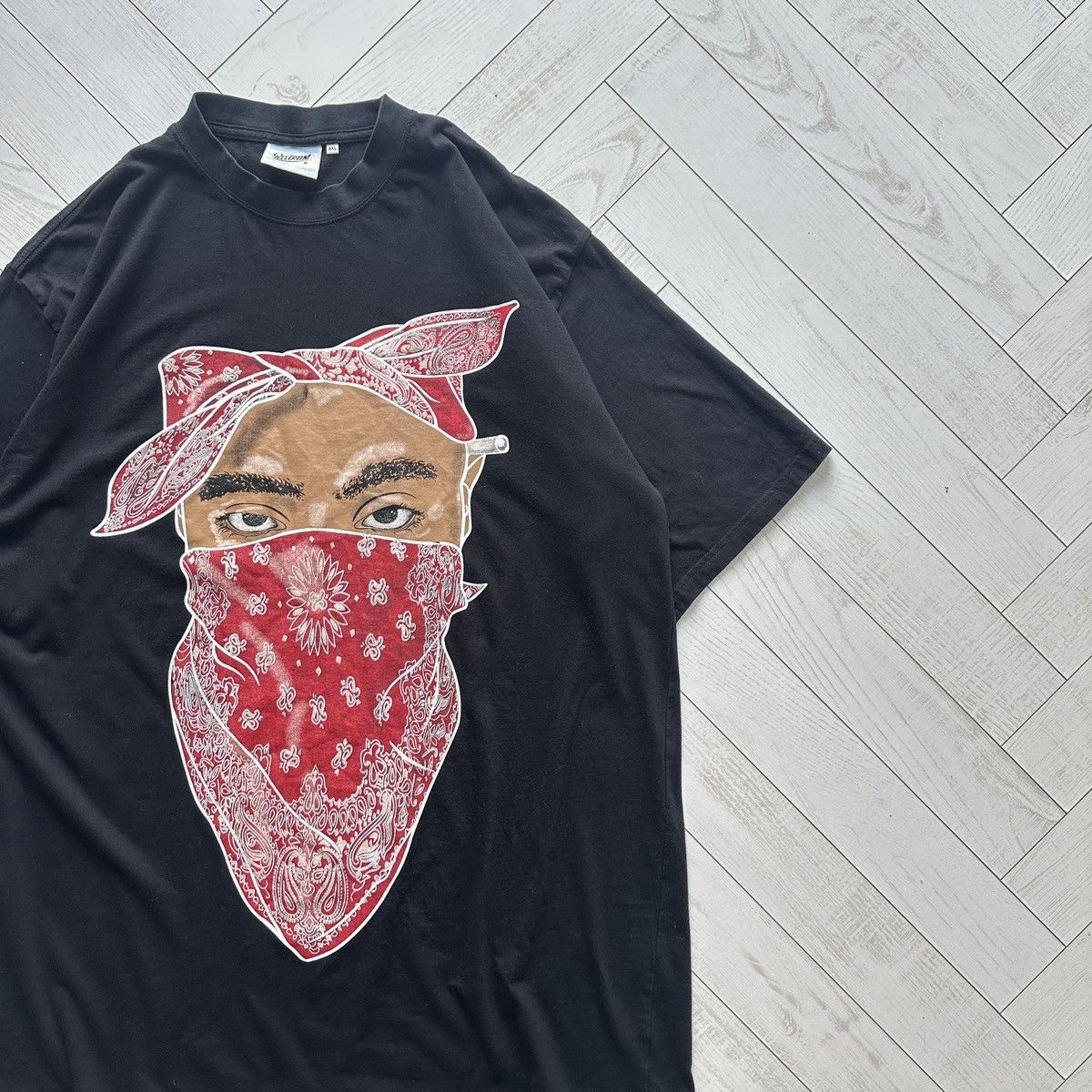 Rap Tees Vintage 00s Redrum Tupac Heavyweight OG Rap tee Gangsta 4XL Size US XXL / EU 58 / 5 - 3 Thumbnail