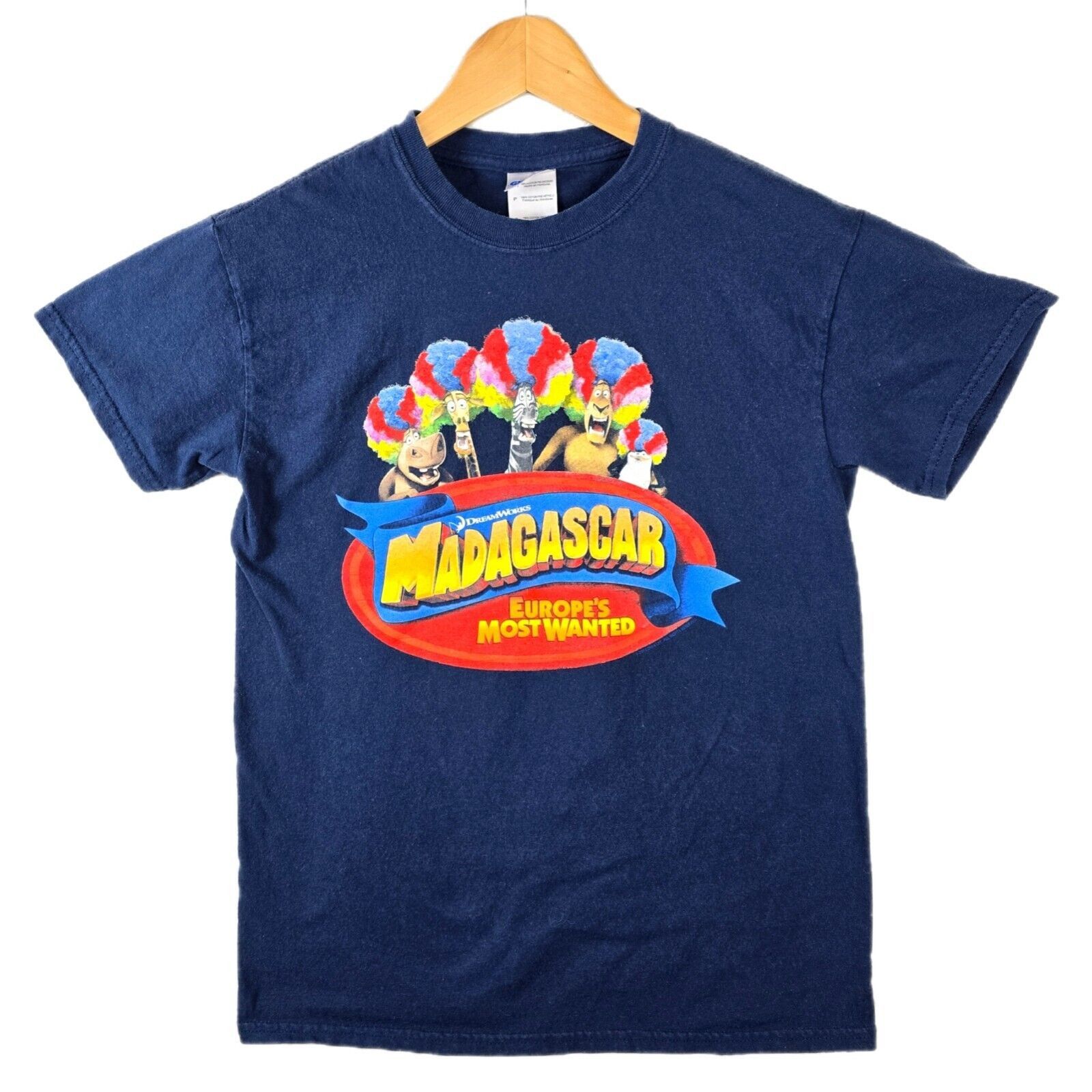 Gildan Madagascar Europes Most Wanted Promo Movie T-shirt Small Size US S / EU 44-46 / 1 - 1 Thumbnail