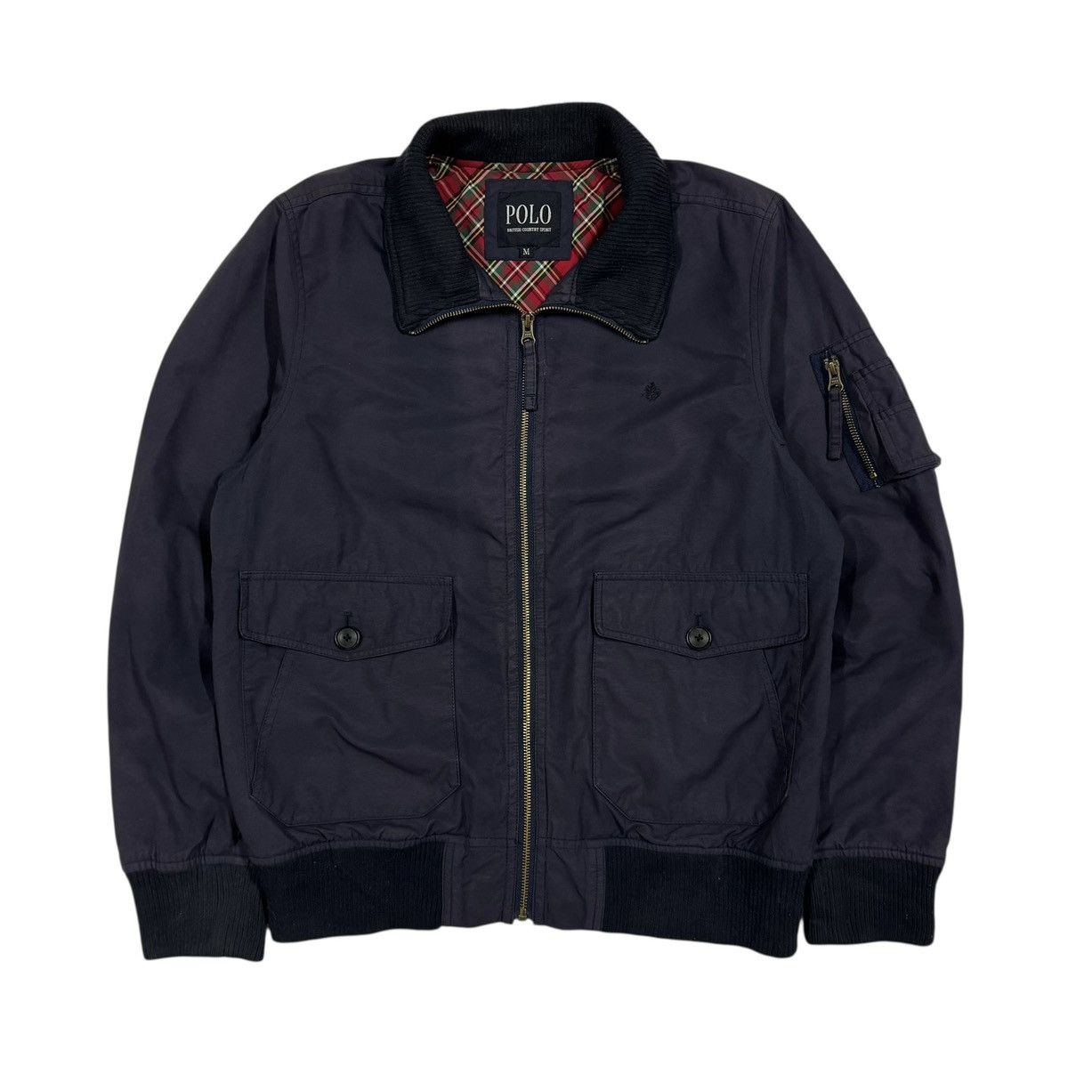 Polo Ralph Lauren Polo British Country Spirit Cotton Bomber Zipper Jacket Size US M / EU 48-50 / 2 - 1 Thumbnail