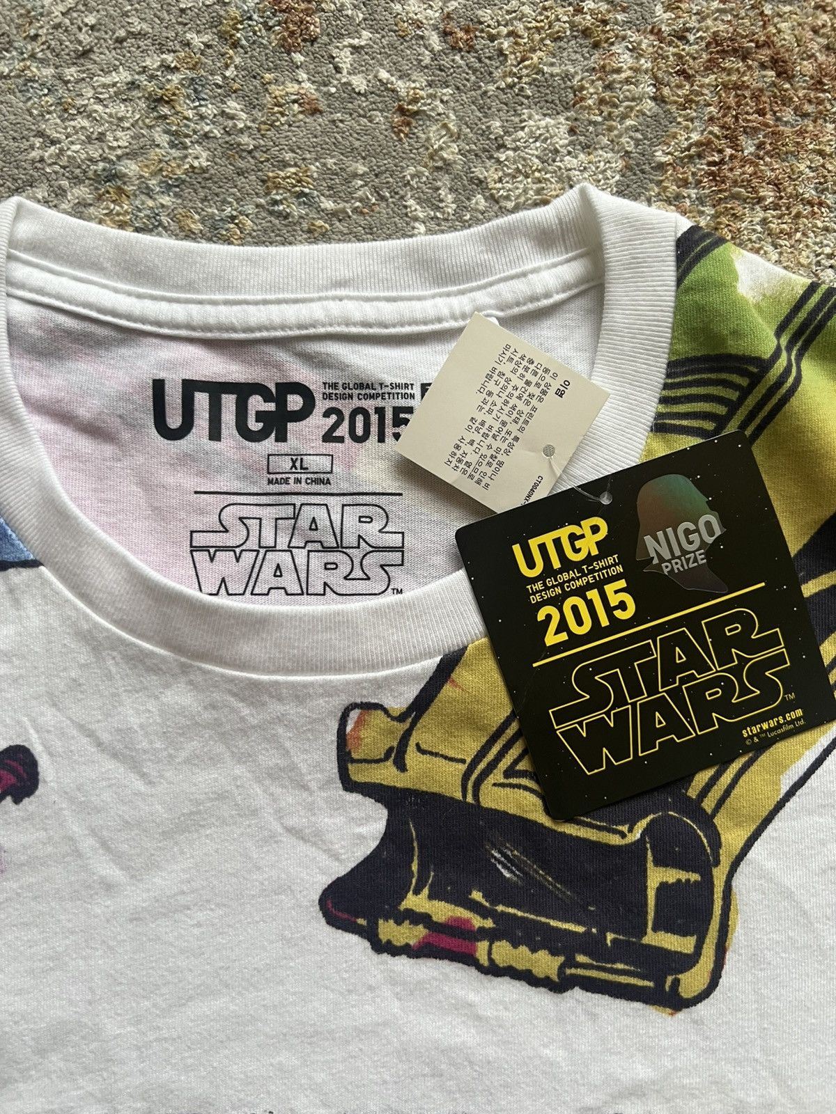 Uniqlo Rare NWT Uniqlo UTGP 2015 Star Wars NIGO Prize AOP Tee XL Size US XL / EU 56 / 4 - 5 Thumbnail