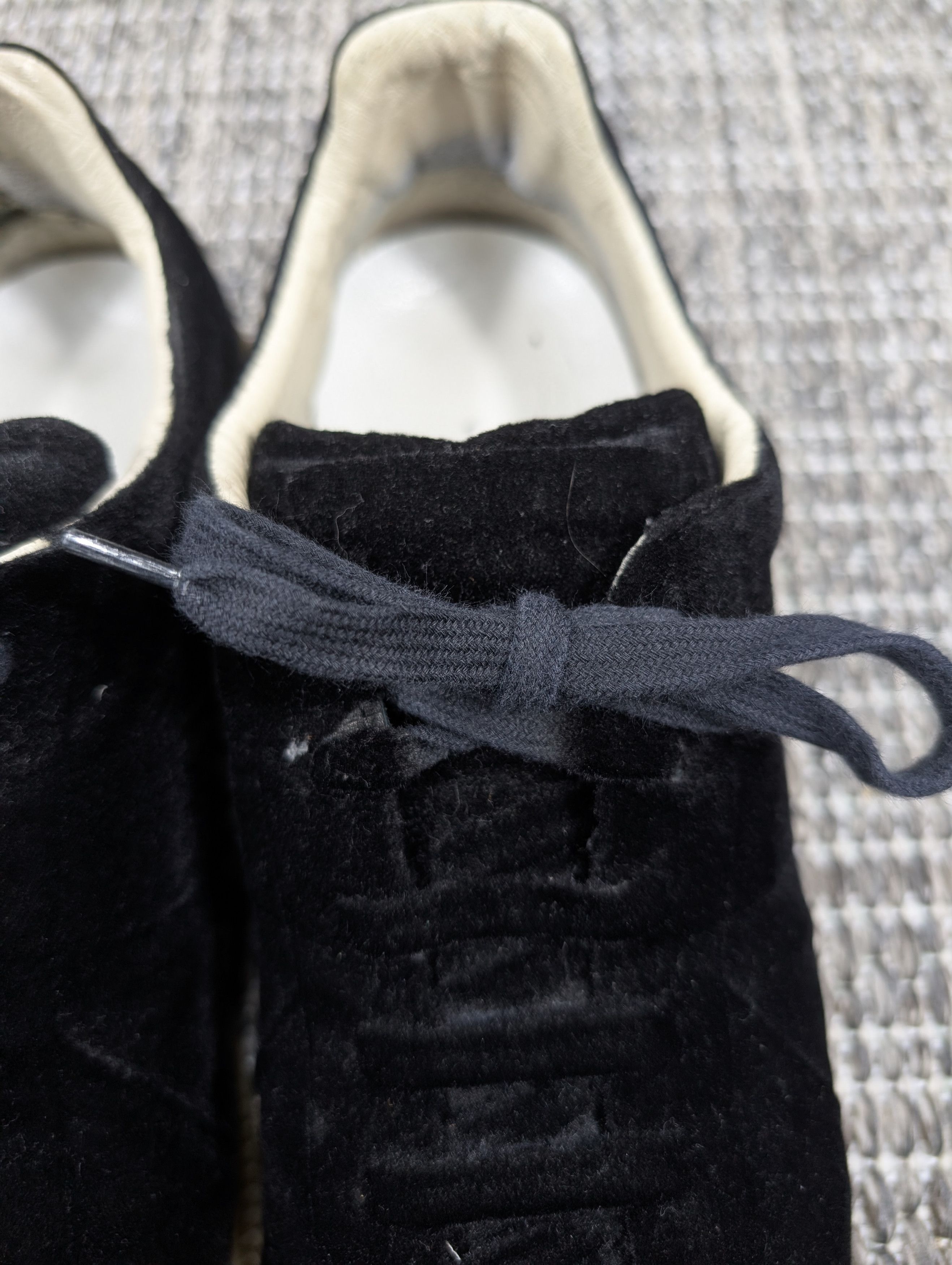 Maison Margiela Maison Margiela GAT Replica Black Velvet Dipped Sneakers Size US 9 / EU 42 - 5 Thumbnail
