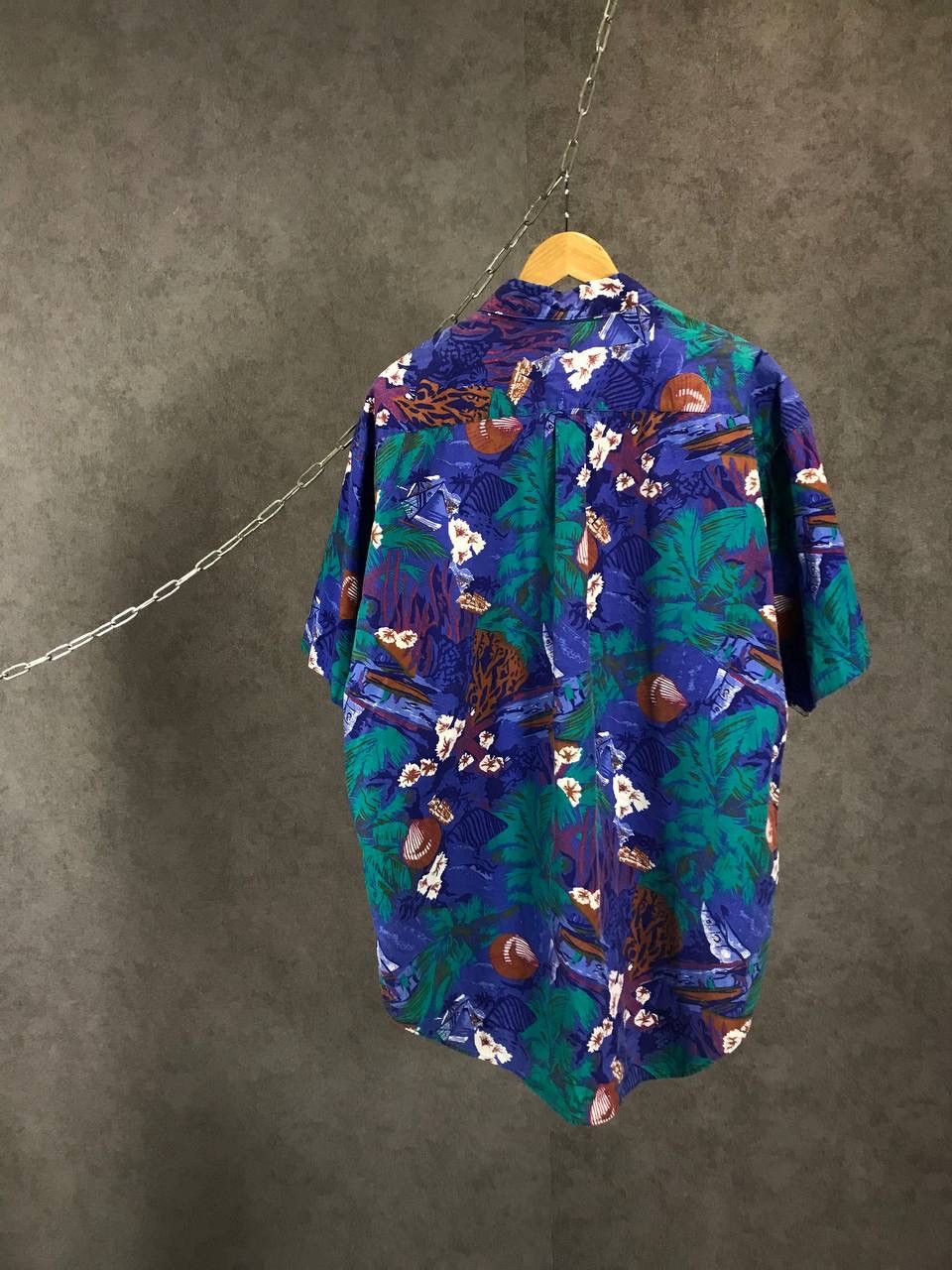 Chaps Ralph Lauren vintage designer crazy Hawaiian shirt