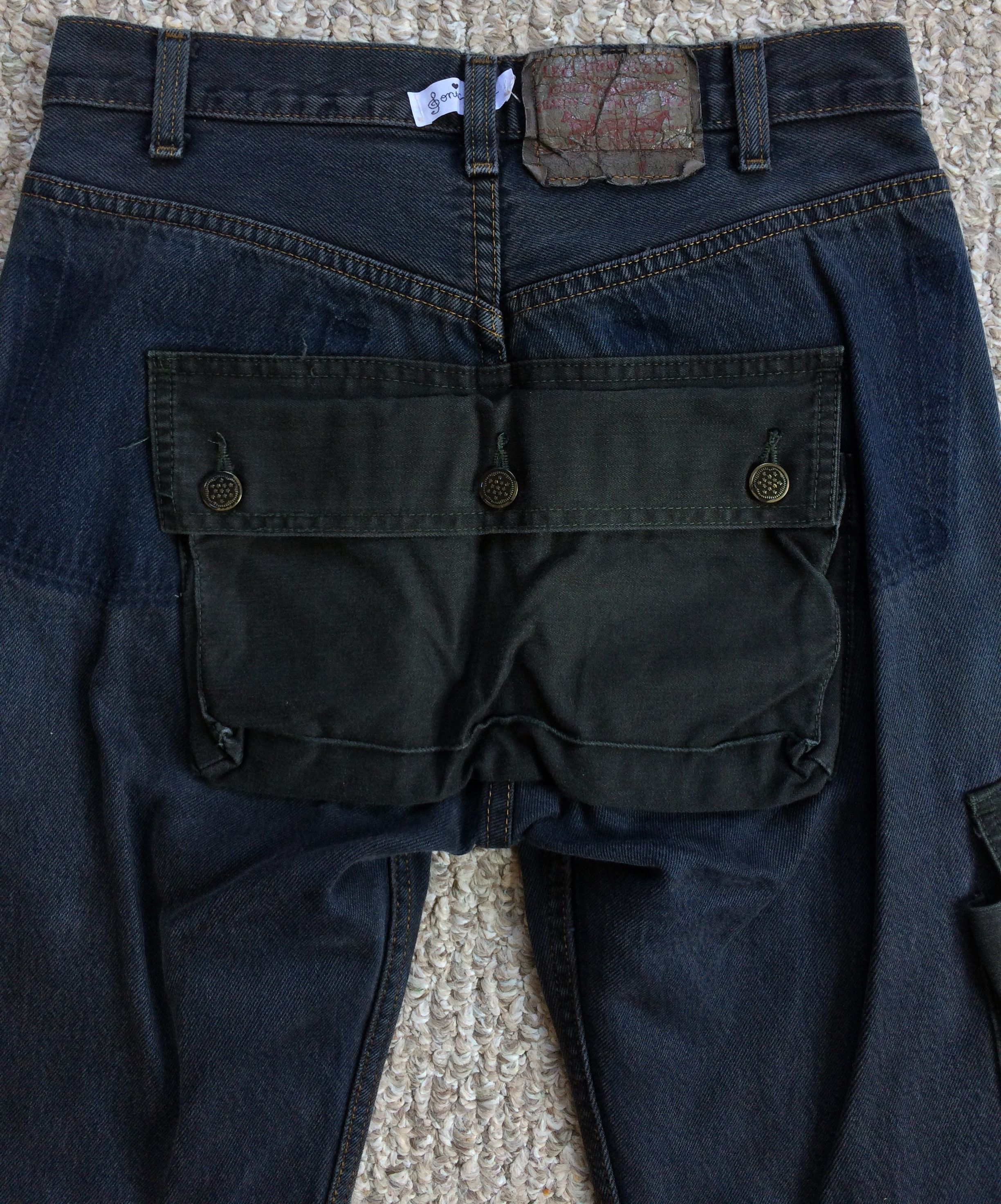 Levi's × Nepenthes × Sonic Lab Sonic Lab Rebuild Hybrid Cargo Denim Size US 28 / EU 44 - 2 Thumbnail