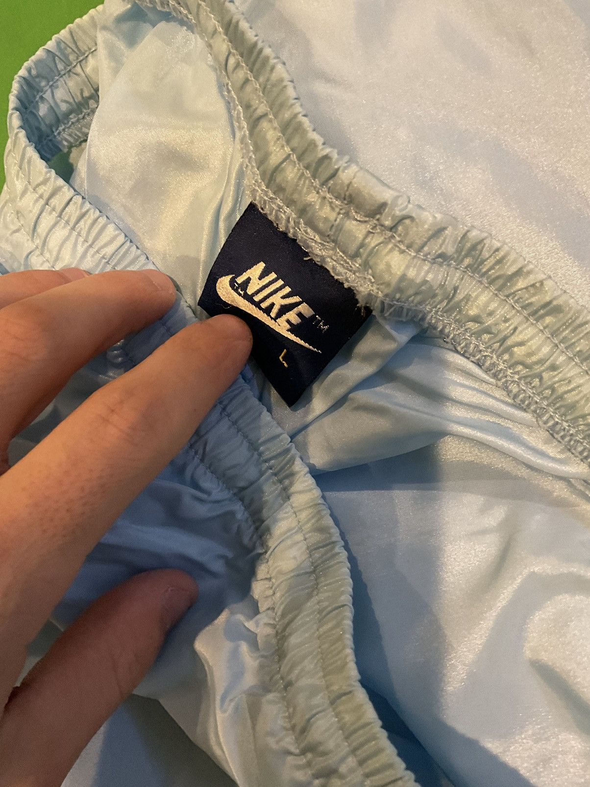 Nike × Vintage Vintage Nike baby blue track pants Size US 34 / EU 50 - 2 Thumbnail