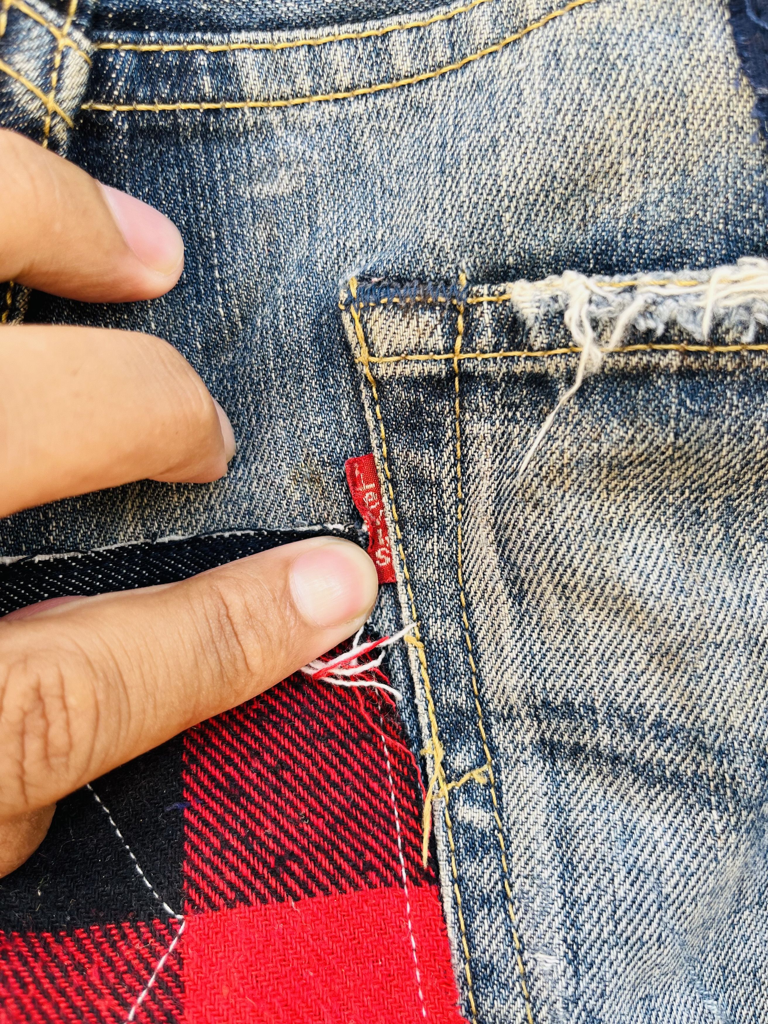 Japanese Brand Vintage 90s Levis Distressed Japan Designer Fashion Style Size US 32 / EU 48 - 12 Thumbnail
