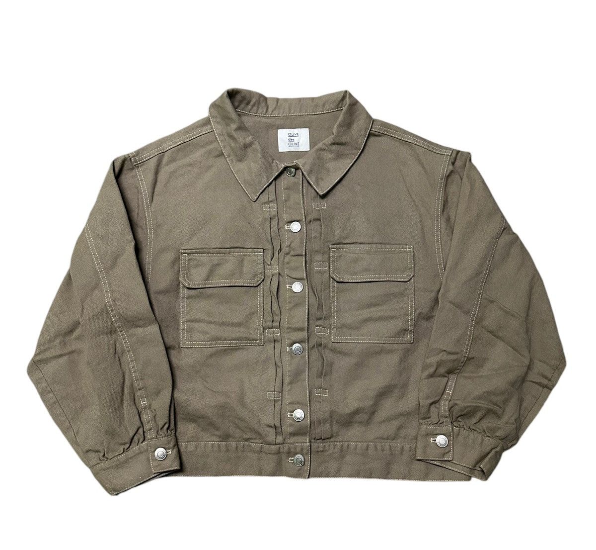 Japanese Brand × Olive Olive des olive type 2 denim jacket