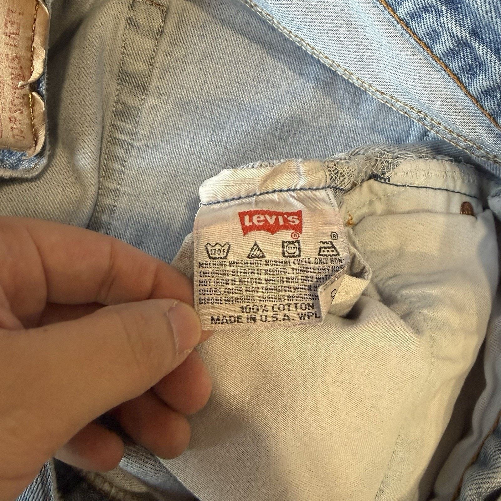 Levi's Vintage Levis 501 Jeans 32 Blue Straight 90s Denim Workwear Size US 32 / EU 48 - 8 Thumbnail