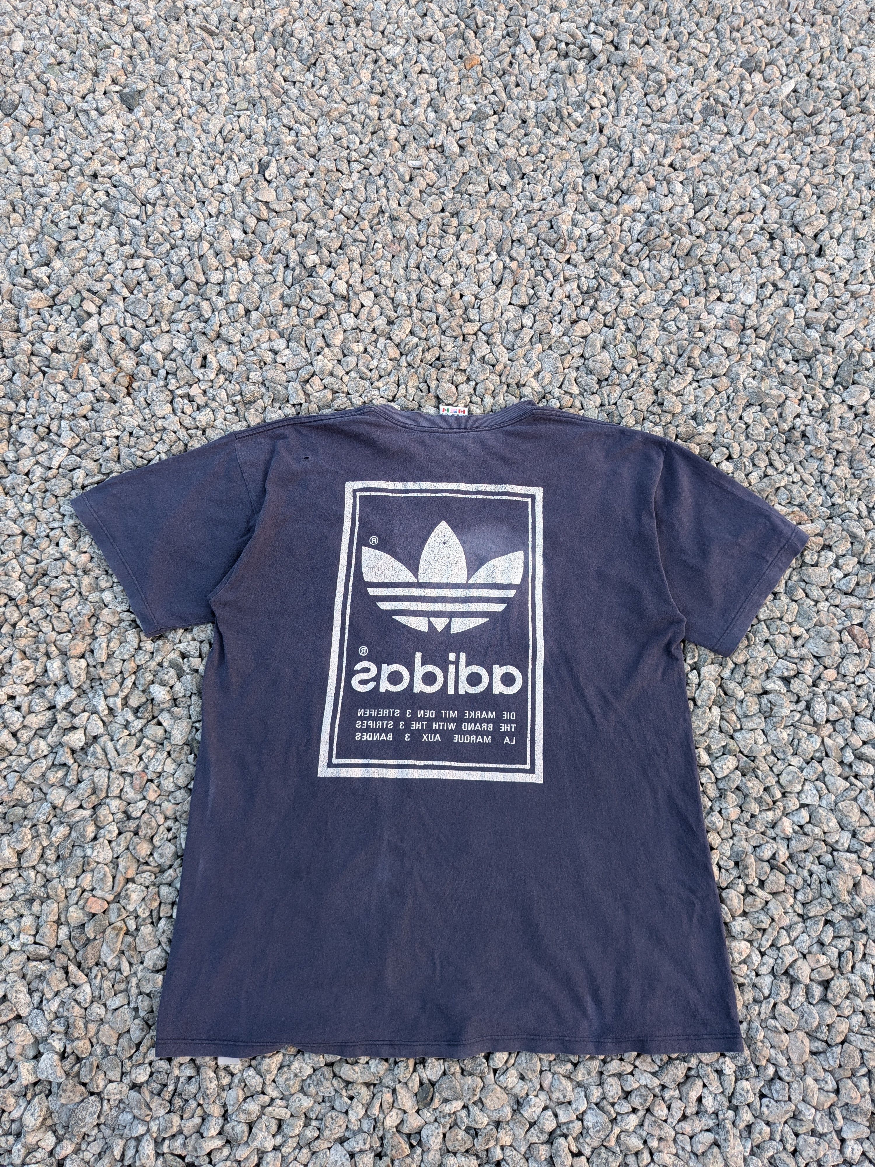 Adidas Vintage Adidas Big Logo Tee Size US L / EU 52-54 / 3 - 7 Thumbnail