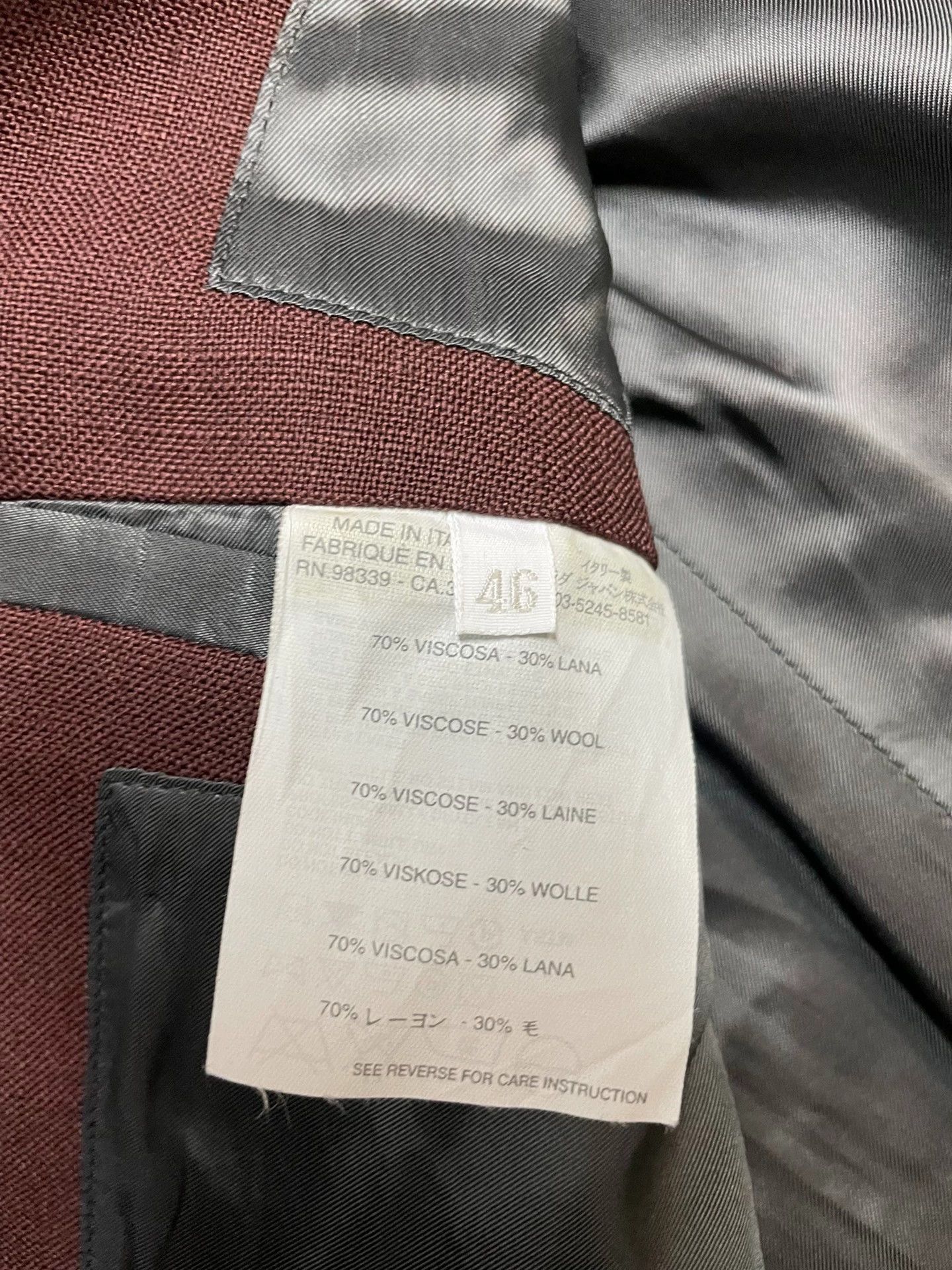 Miu Miu Miu Miu Men's Two-Button Suit Size US S / EU 44-46 / 1 - 6 Thumbnail