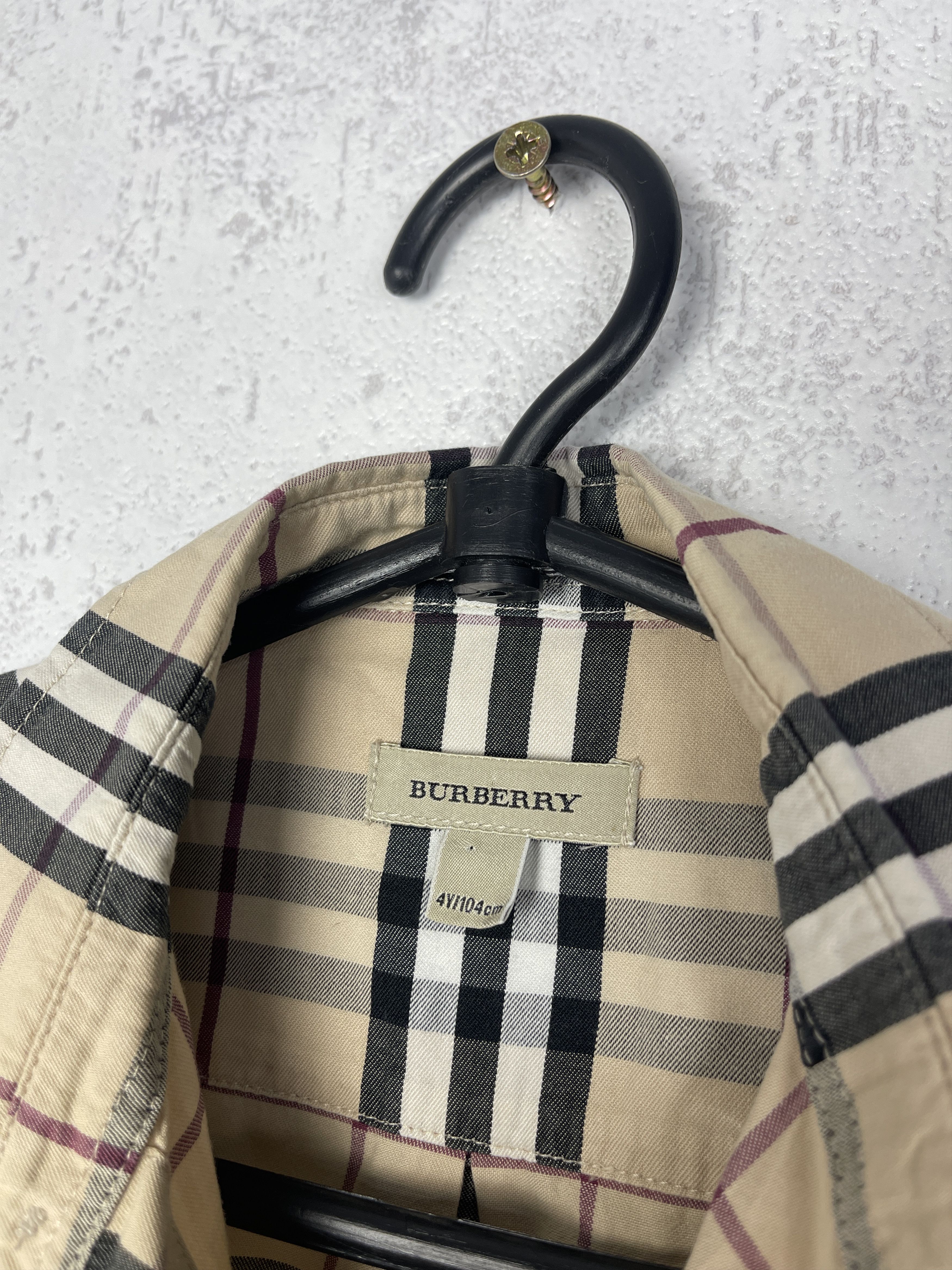 Burberry Burberry Kids 4Y Check Colar Shirt Size US XXS / EU 40 - 4 Thumbnail