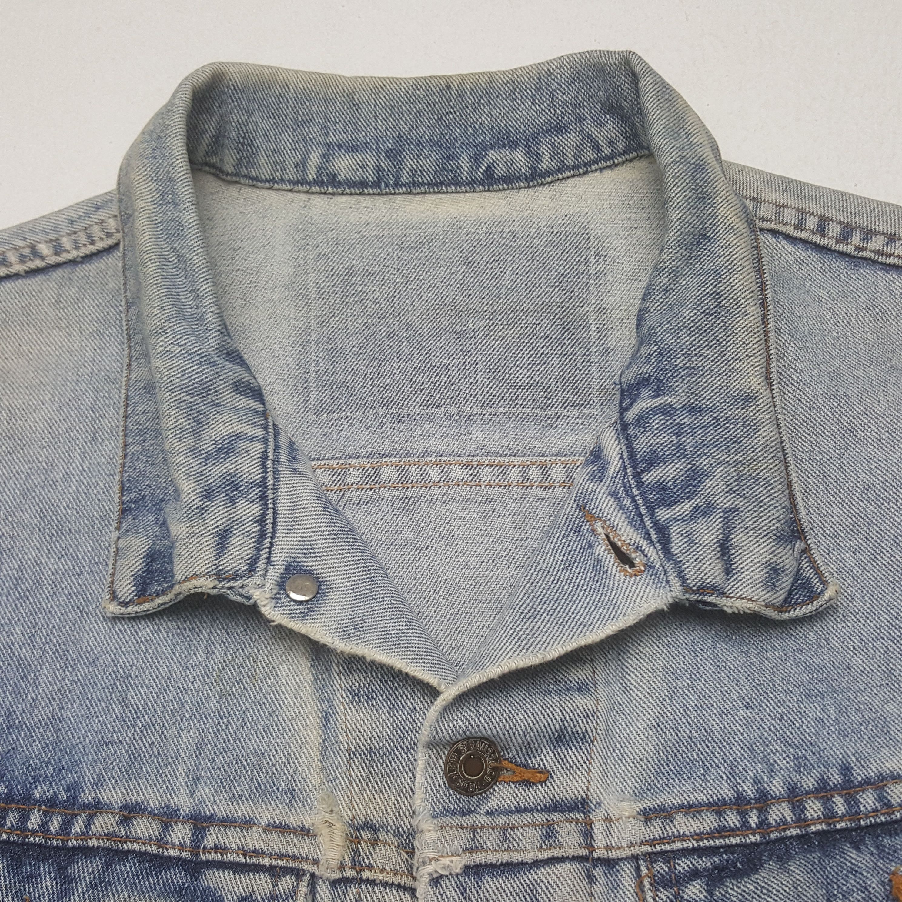 Levi's × Number (N)ine × Vintage Vintage Levi's X Number (N)ine Japan Custom Art Denim Jacket Size US L / EU 52-54 / 3 - 5 Thumbnail