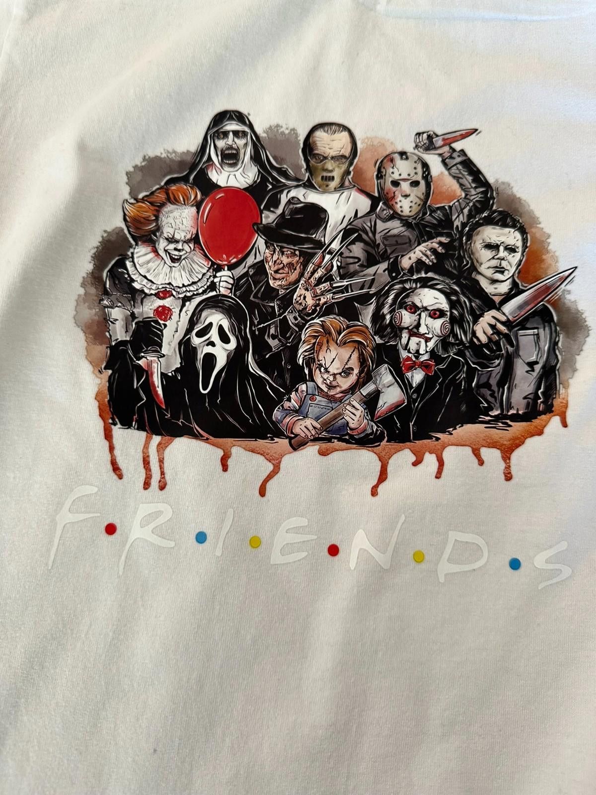 Designer Horror Friends Tee PRO -CLUB Small Size S / US 4 / IT 40 - 2 Thumbnail