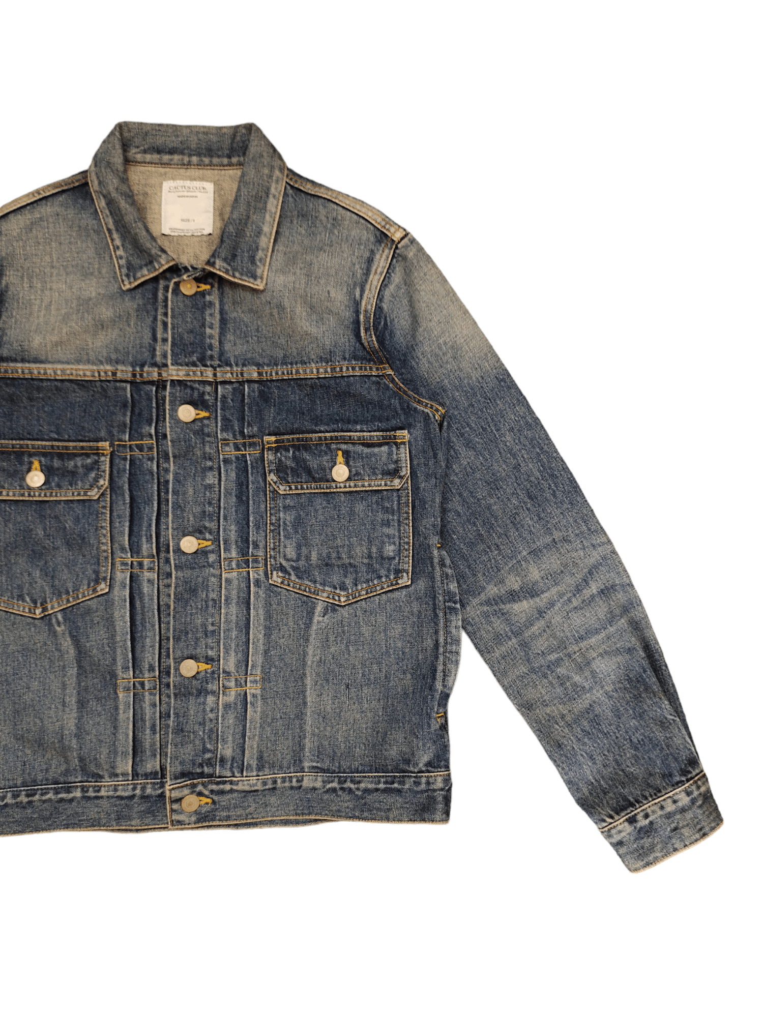 Japanese Brand Japanese Brand Cactus Club Type Two Denim Jackets Size US S / EU 44-46 / 1 - 4 Thumbnail