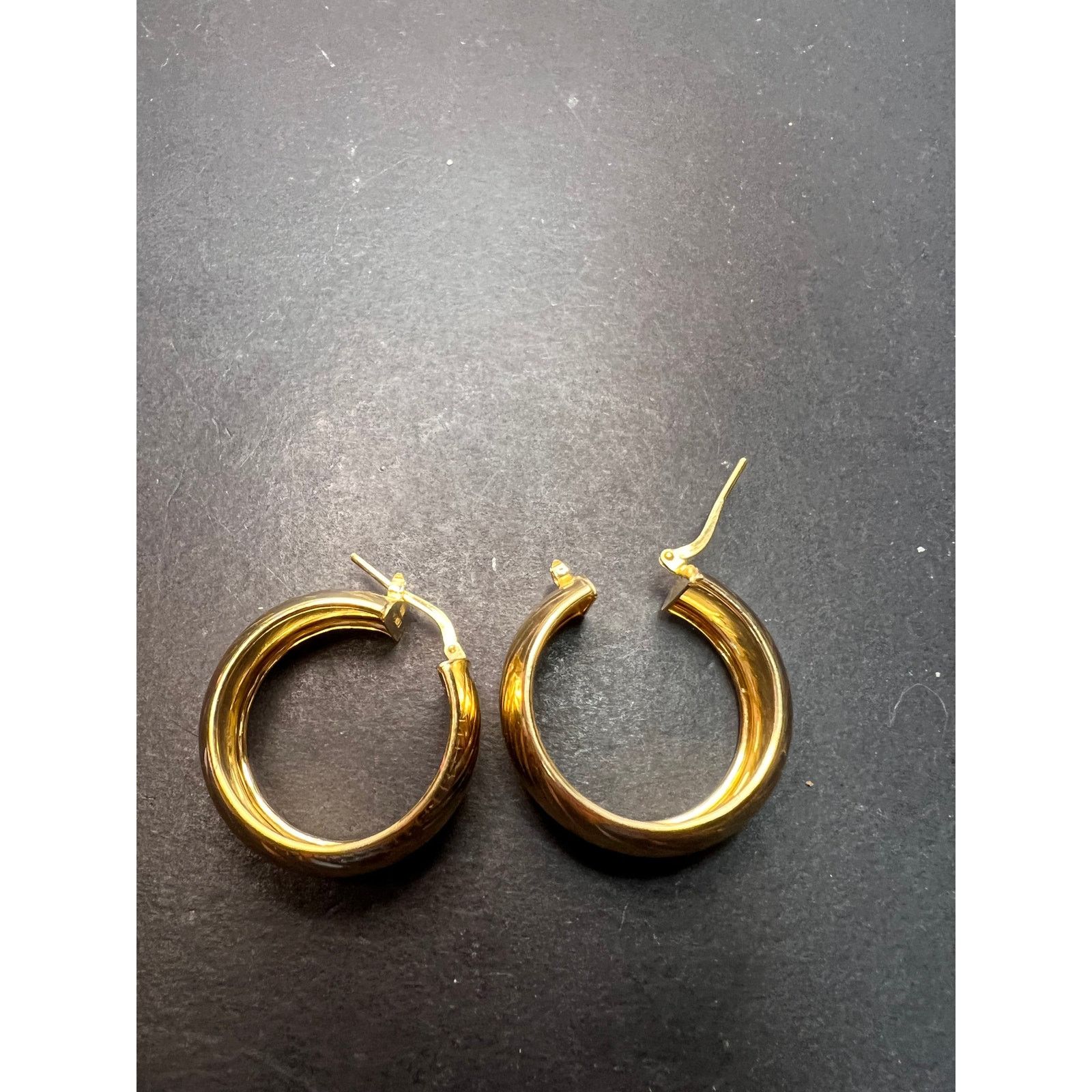 Other Gold over sterling silver hoop earrings Size ONE SIZE - 5 Thumbnail