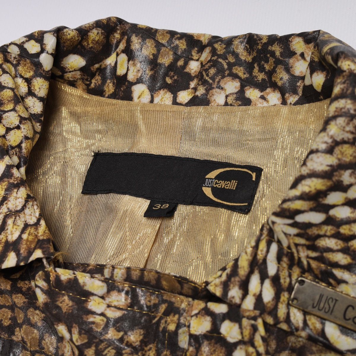 Just Cavalli Just Cavalli Roberto Nylon Light Zip Jacket Printed Pattern Size XS / US 0-2 / IT 36-38 - 8 Thumbnail