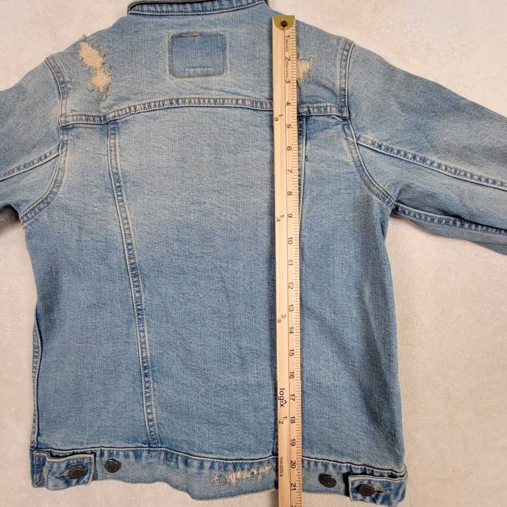 Levi's VINTAGE Levi's Limited Edition Men's Medium Blue Multi-Patched Denim Jacket Jacket Size US M / EU 48-50 / 2 - 6 Thumbnail