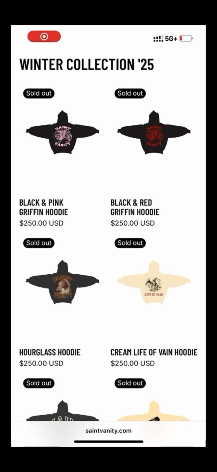Saint Vanity Size S - Saint Vanity Pullover Hoodie Pink Black 2025 NEW Size US S / EU 44-46 / 1 - 9 Thumbnail