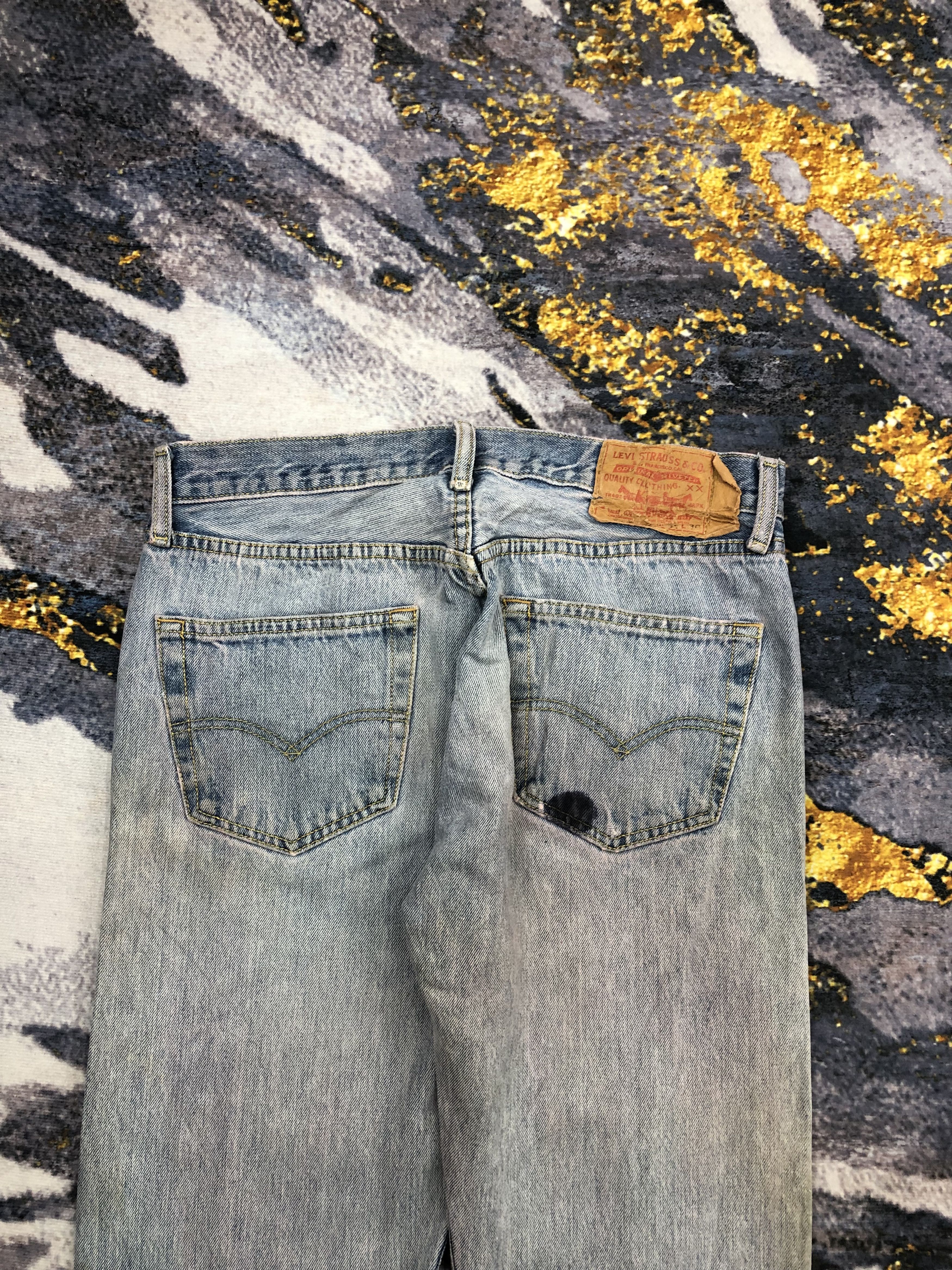 Levi's Vintage Levis 501 Faded Blue Jeans DPP0092 Size US 32 / EU 48 - 4 Thumbnail