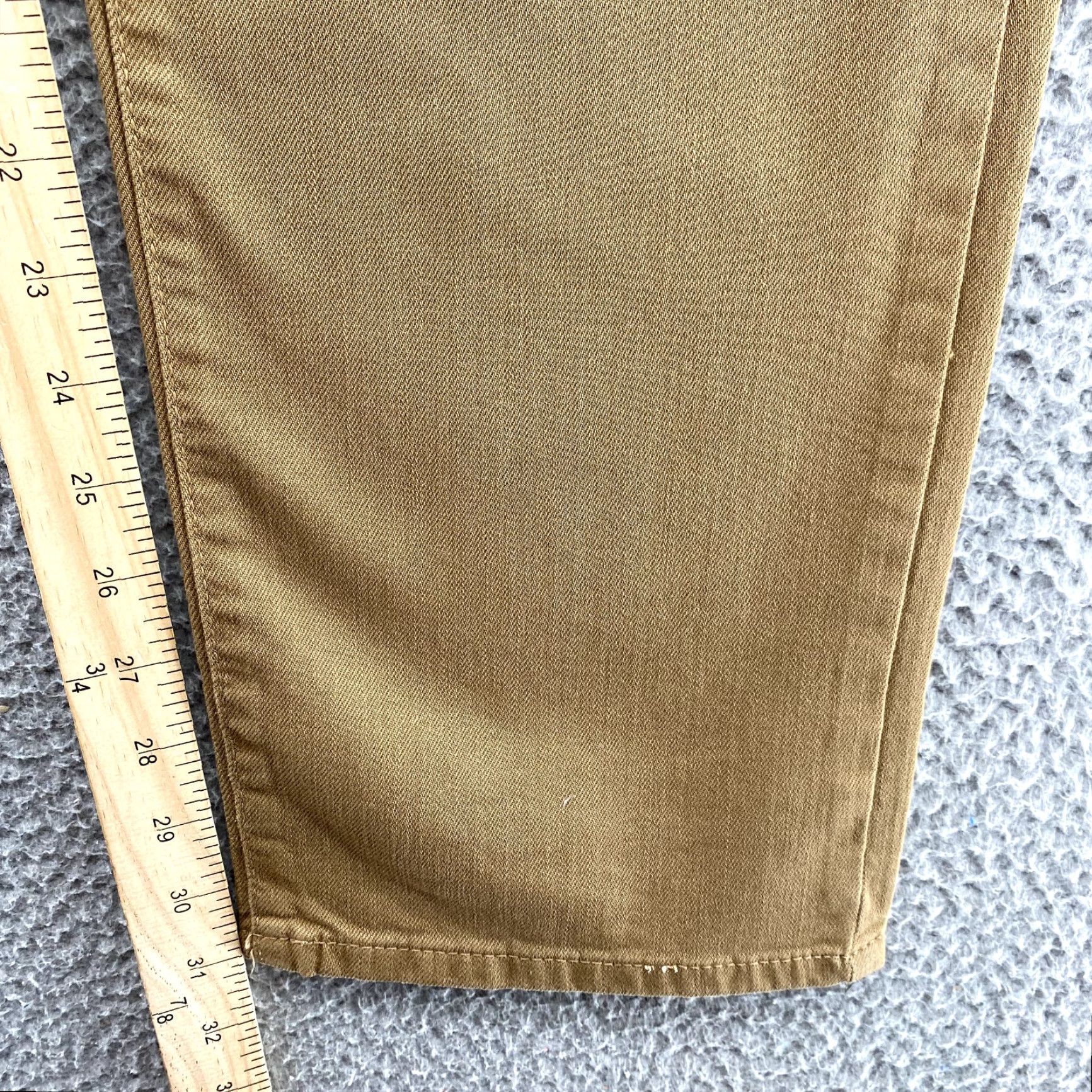 Vintage Mavi Jeans Zach Men's 32x31* Tan Twill Straight Travel Preppy Workwear Academia Jeans Size US 32 / EU 48 - 4 Thumbnail
