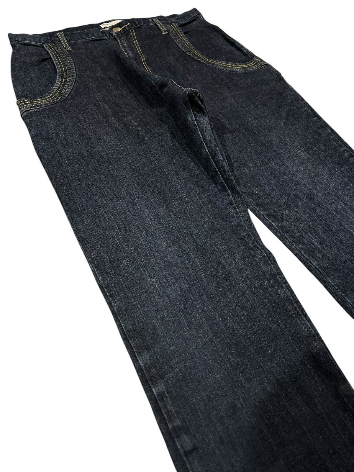 Issey Miyake × Japanese Brand × Seditionaries Vtg Deadstock Issey Miyake Ne-Net Patch High Rise Jeans Size US 31 - 3 Thumbnail