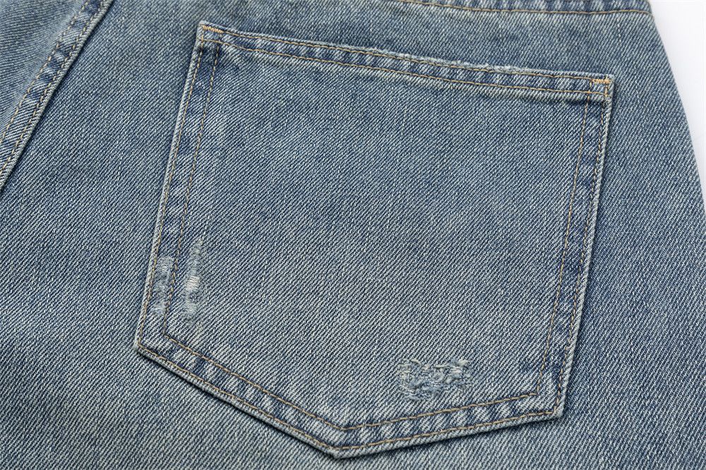 Japanese Brand × Jean Washed distressed vintage loose men's ripped jeans Size US 32 / EU 48 - 6 Thumbnail
