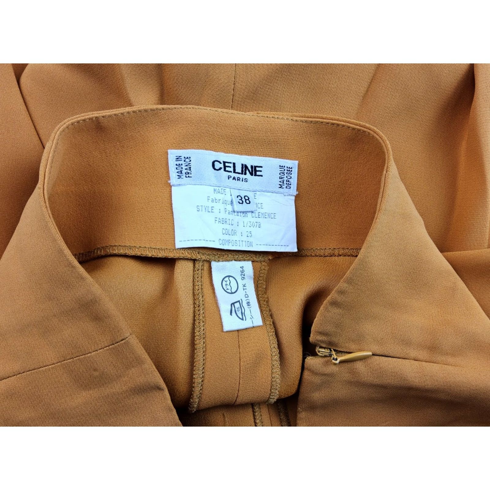 Celine Celine Dress Pants Orange Women Size 38 Regular Pants Womens 38 Orange Size 26" / US 2 / IT 38 - 3 Thumbnail