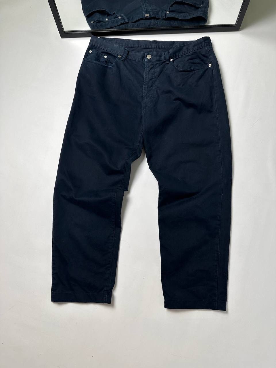 Burberry Vintage Thomas Burberry Denim Jean Navy Blue Baggy Fit Size US 32 / EU 48 - 2 Thumbnail