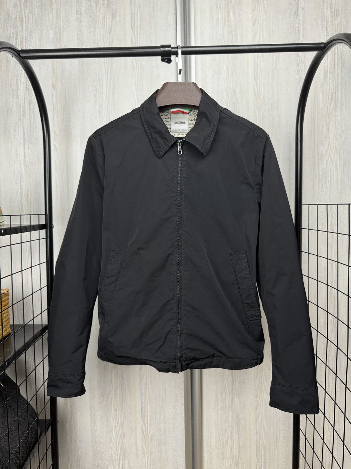 Moschino Moschino vintage nylon newspaper black coach bomber jacket Size US M / EU 48-50 / 2 - 1 Thumbnail