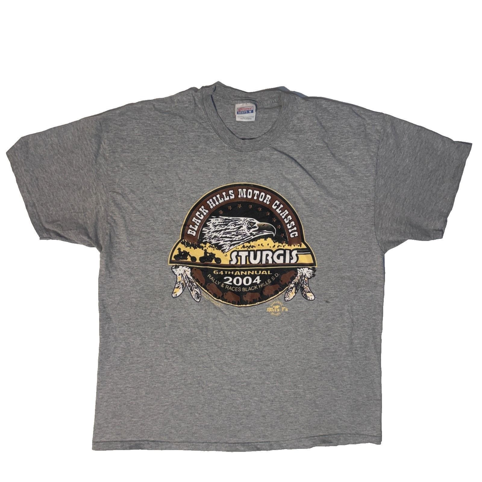 Other Sturgis Black Hills Motorcycle Rally 2004 Y2K Biker Tshirt X Size US XL / EU 56 / 4 - 1 Thumbnail