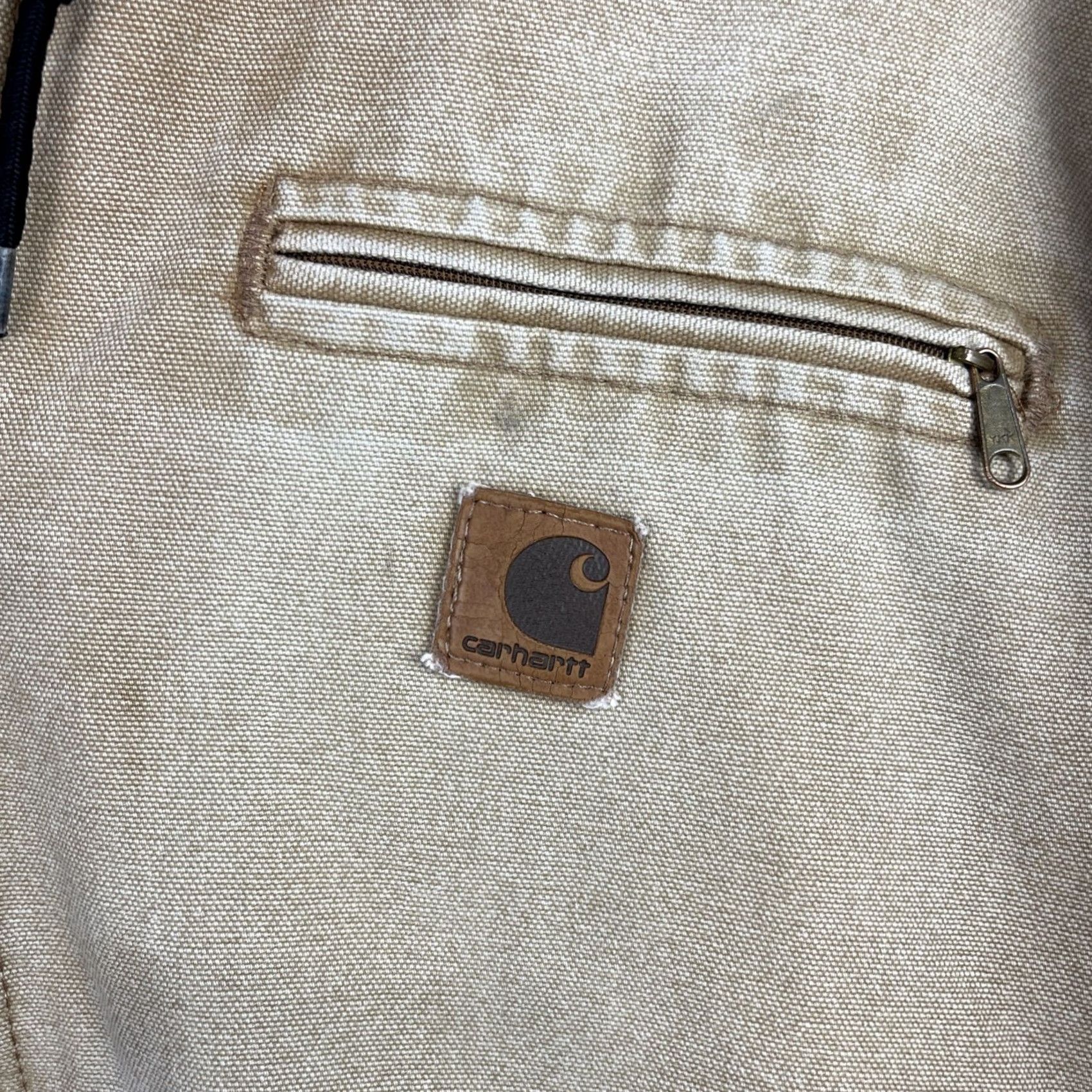 Carhartt VINTAGE Carhartt Jacket Mens XL Brown Sherpa Lined Hooded Coat Workwear Zip Up J141 BRN Size US XL / EU 56 / 4 - 6 Thumbnail