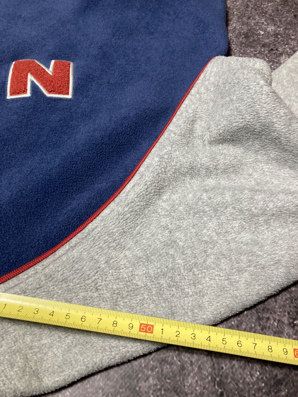 Vintage Vintage Nike Spellout Half Zip Fleece Pullover Mens L Blue Size US L / EU 52-54 / 3 - 10 Thumbnail