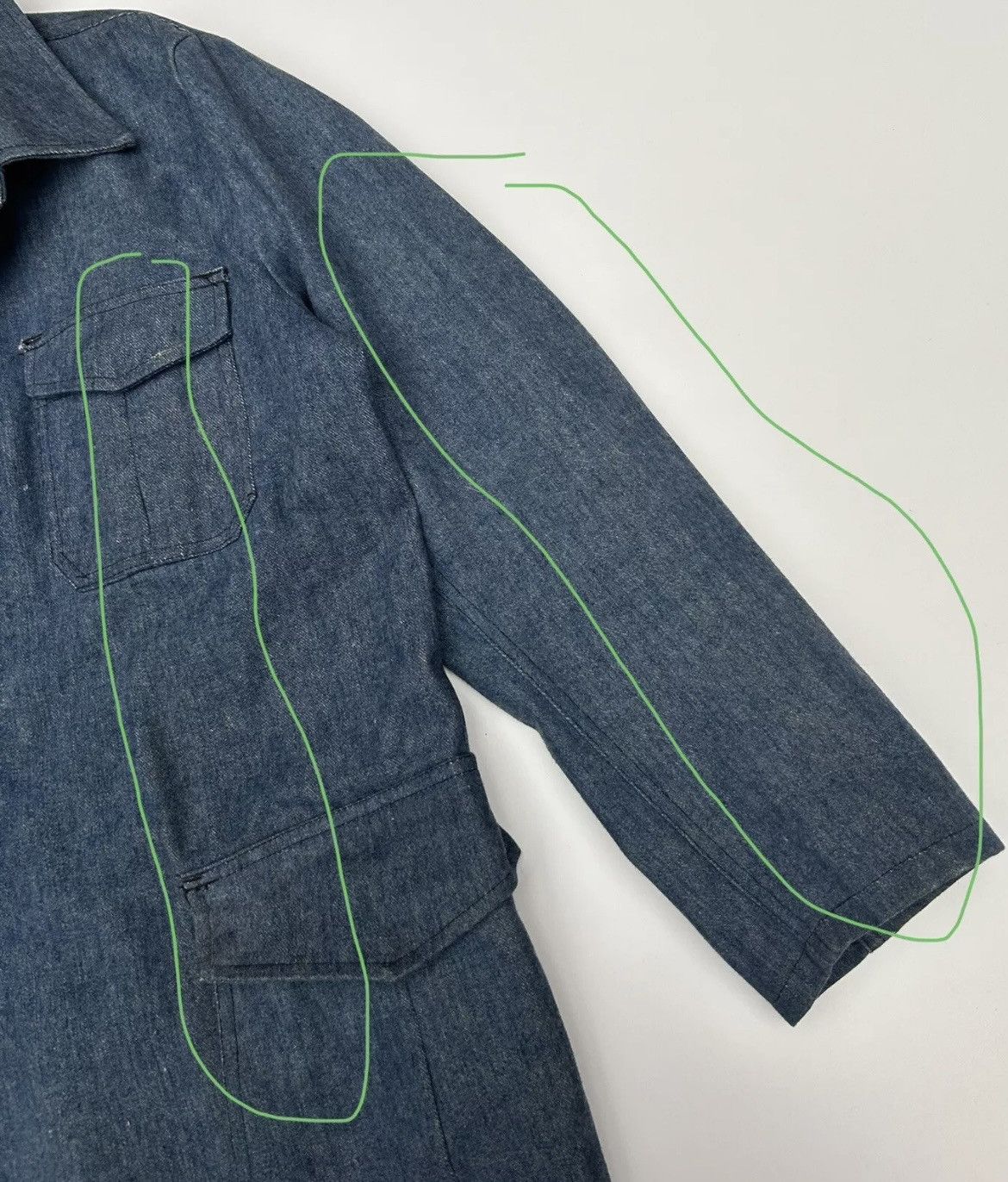Nigel Cabourn × Vintage 60’s Lybro of Liverpool Coverall Denim Coat Pre-Cabourn Size US L / EU 52-54 / 3 - 10 Thumbnail