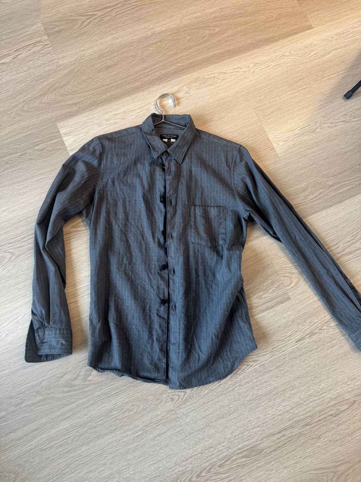 Comme des Garcons Homme Plus CDG homme Plus pinstripe shirt Size US M / EU 48-50 / 2 - 1 Thumbnail